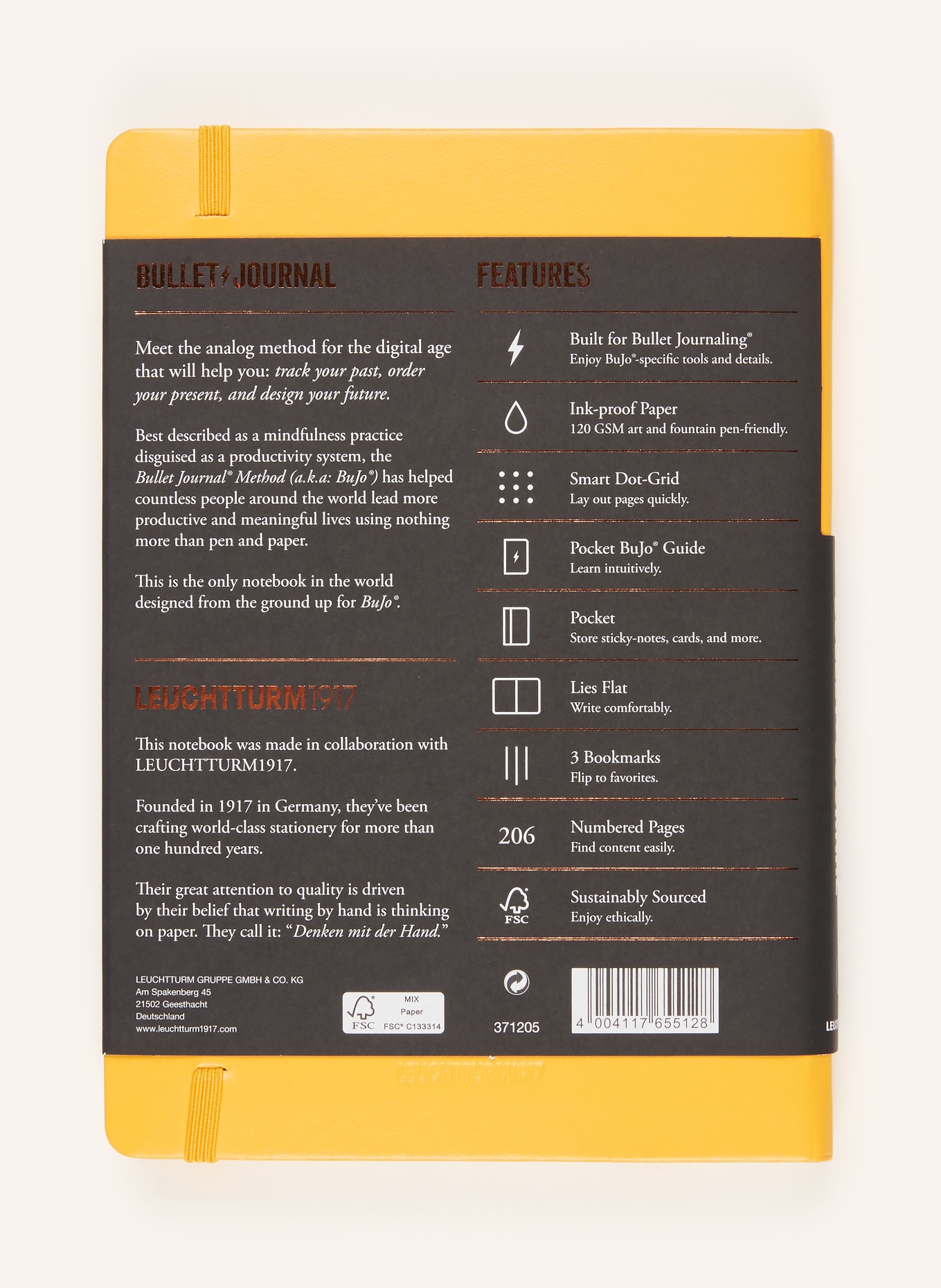 LEUCHTTURM Notizbuch: GELB