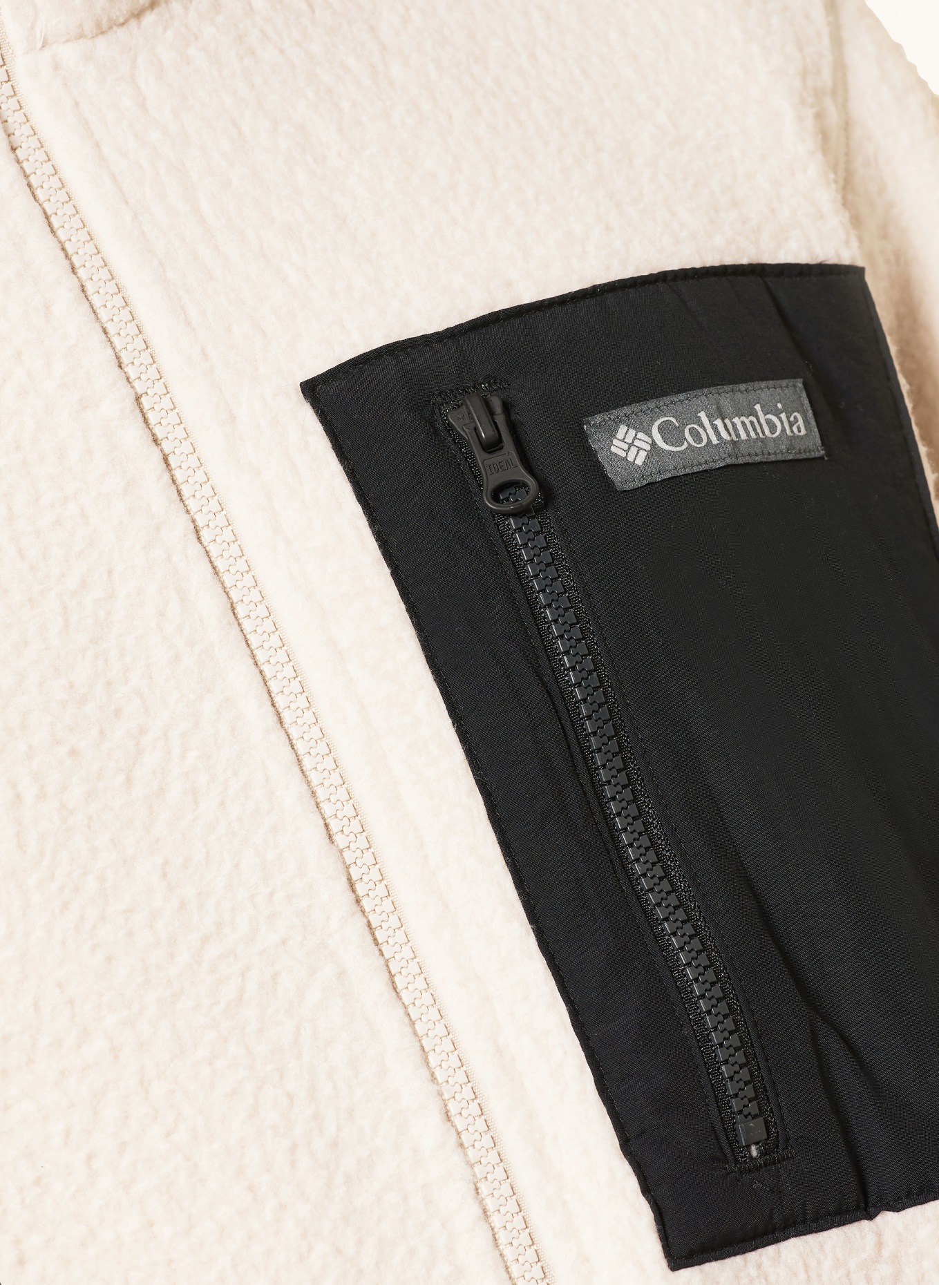 Columbia Fleecejacke JASPER RIDGE™: WEISS / SCHWARZ