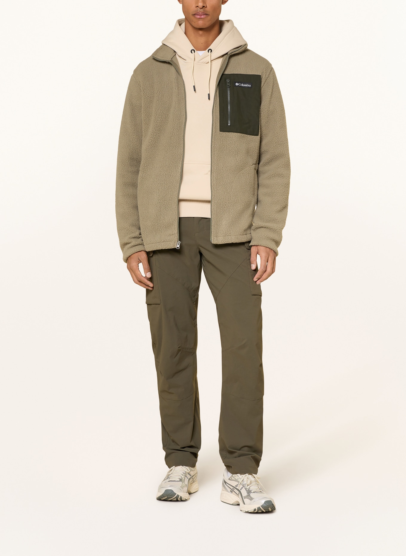 Columbia Fleecejacke JASPER RIDGE™: KHAKI / DUNKELGRÜN