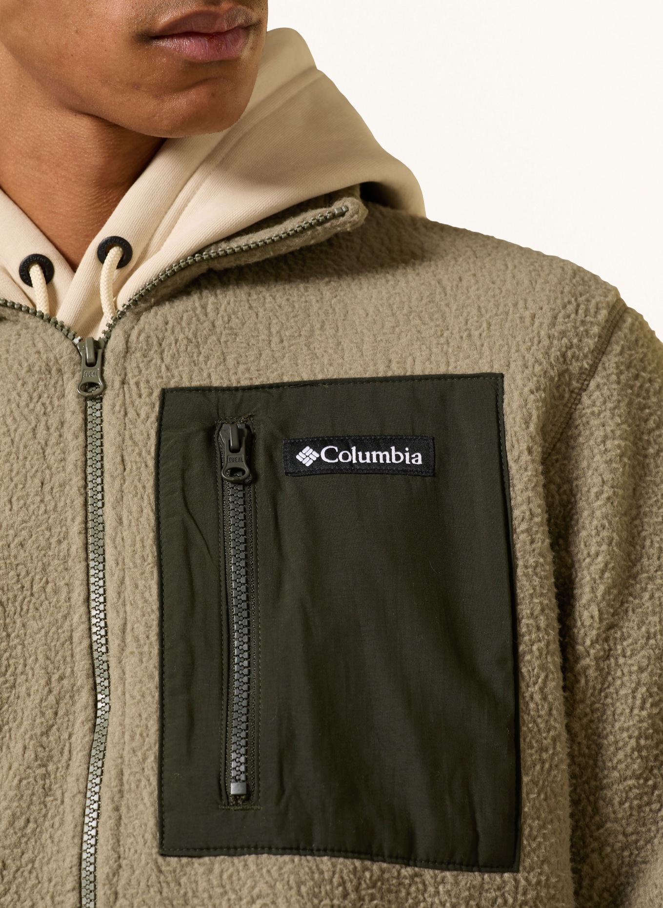 Columbia Fleecejacke JASPER RIDGE™: KHAKI / DUNKELGRÜN