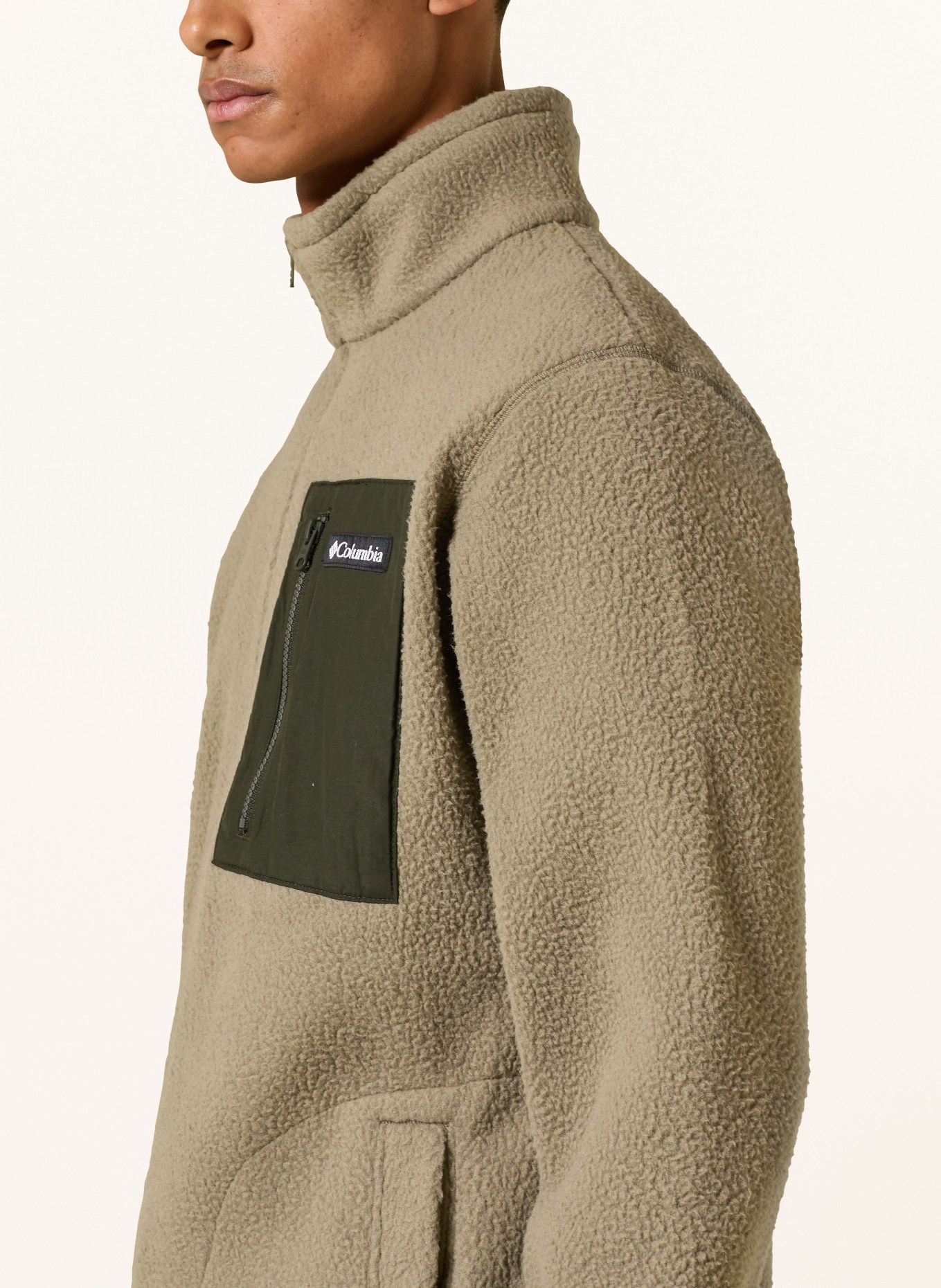 Columbia Fleecejacke JASPER RIDGE™: KHAKI / DUNKELGRÜN