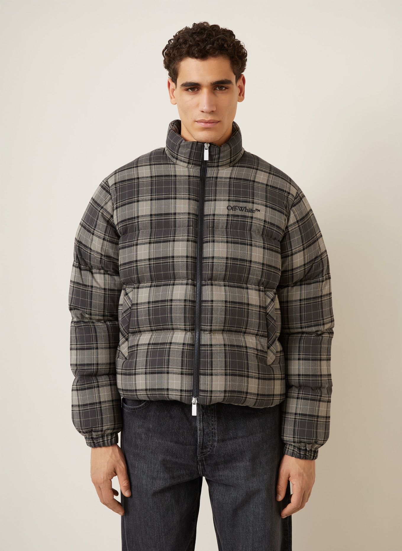 Off-White Daunenjacke: DUNKELGRAU / GRAU