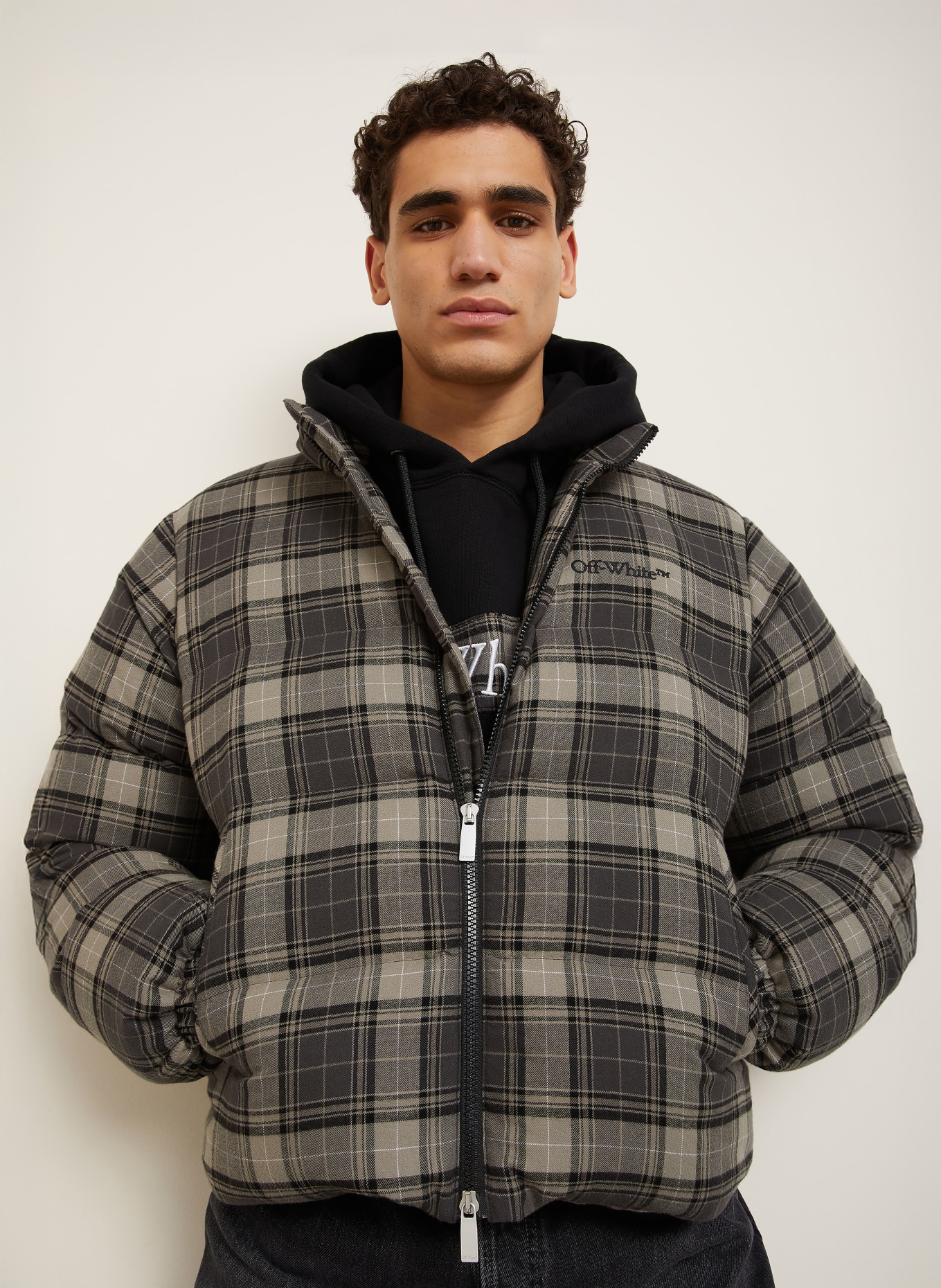 Off-White Daunenjacke: DUNKELGRAU / GRAU