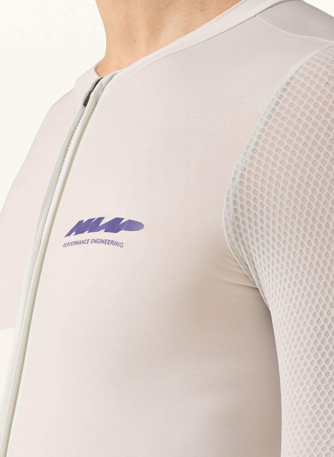 MAAP Kombinezon ECLIPSE PRO LS RACE z wyściełaną wkładką: JASNOCZARY / CZIEMNOSZARY / LILA