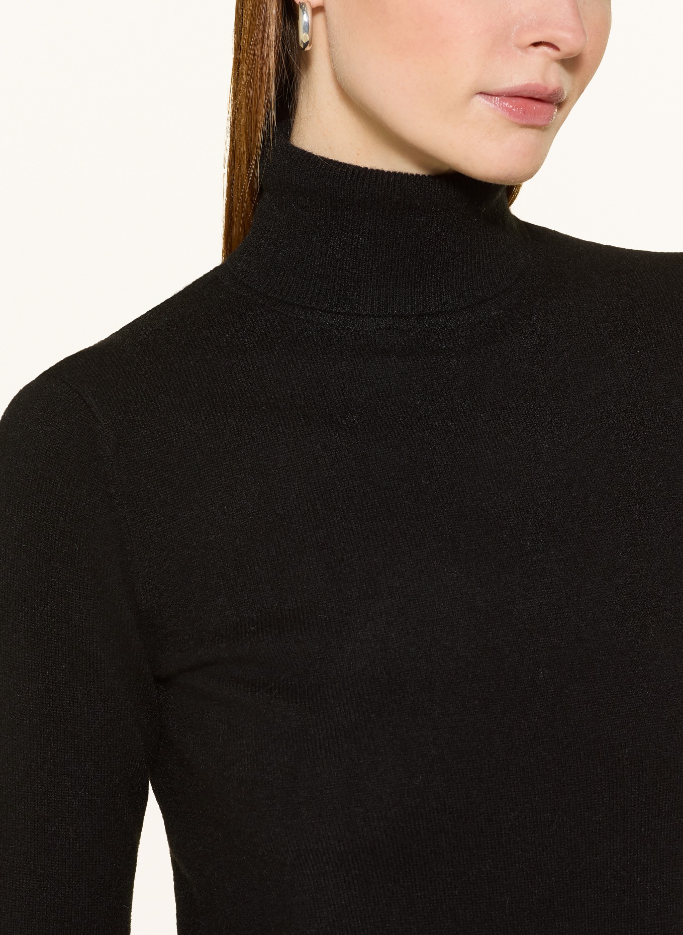 FROM FUTURE Cashmere turtleneck sweater: BLACK