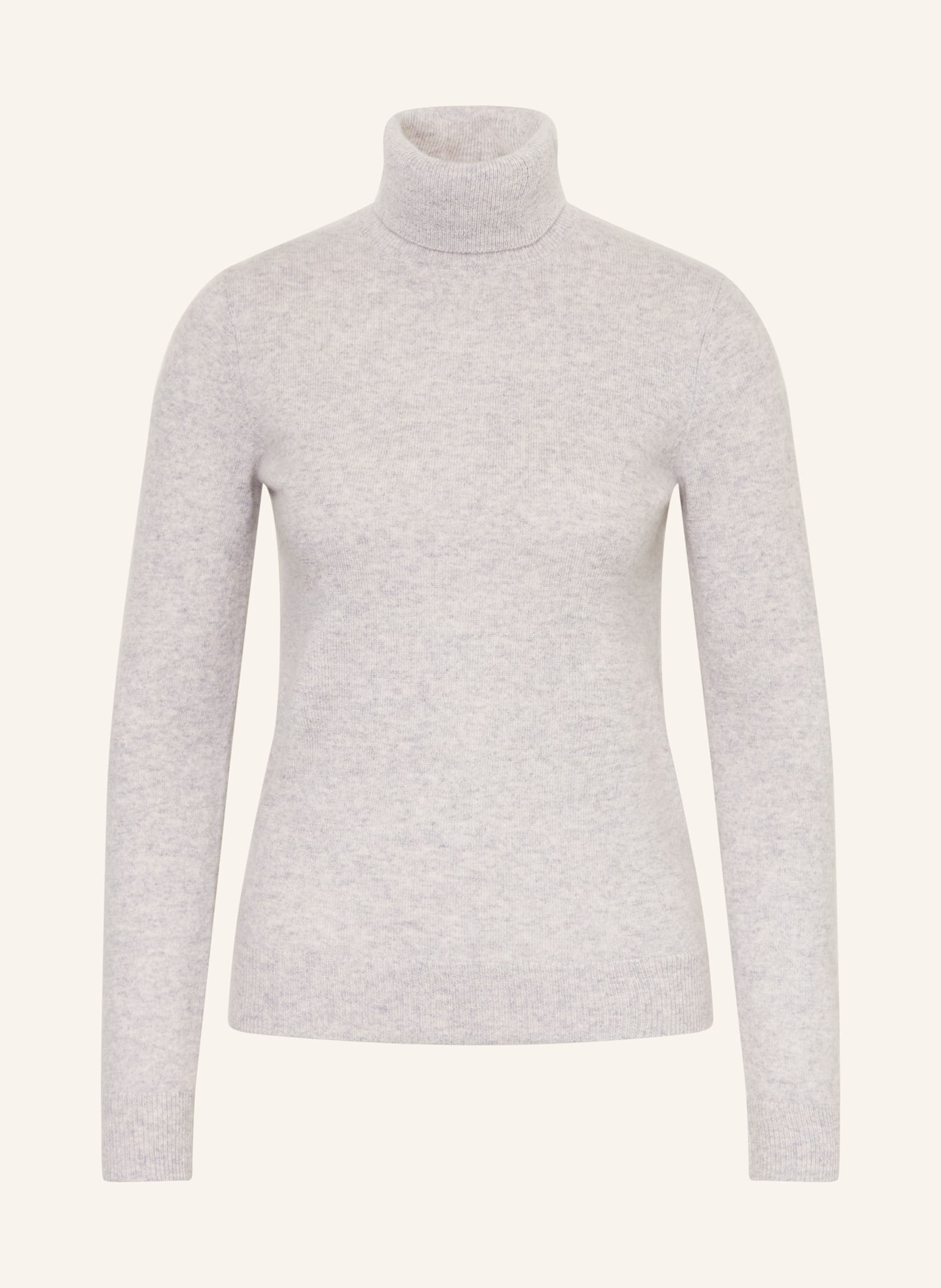 FROM FUTURE Rollkragenpullover aus Cashmere: HELLGRAU