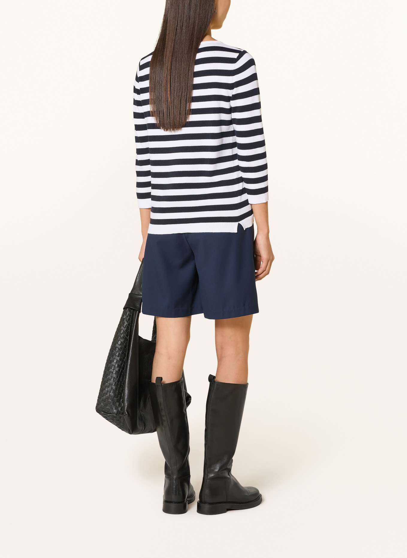 darling harbour Pullover: WHITE / NAVY