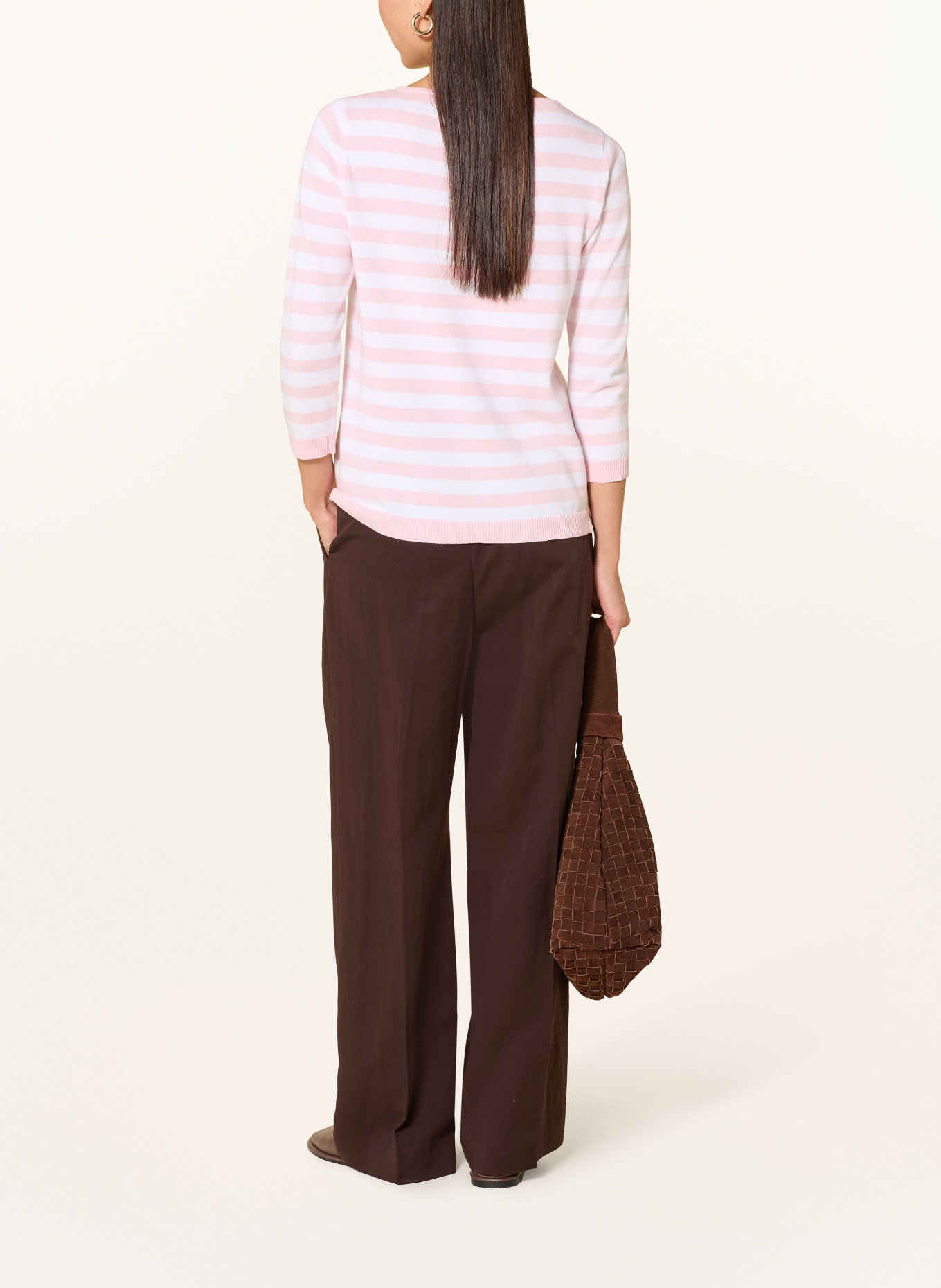 darling harbour Pullover: light pink / white