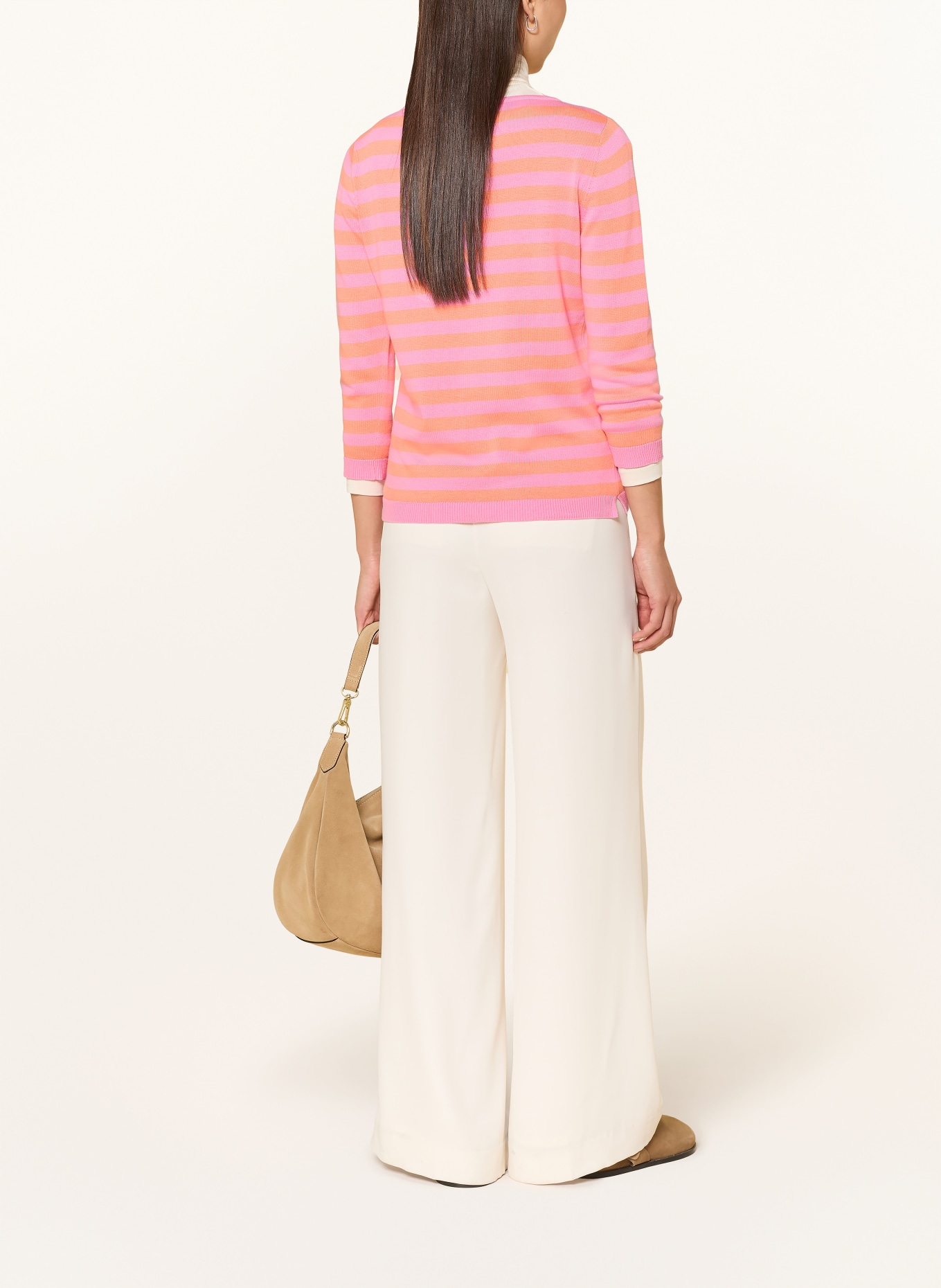 darling harbour Pullover: apricot / pink