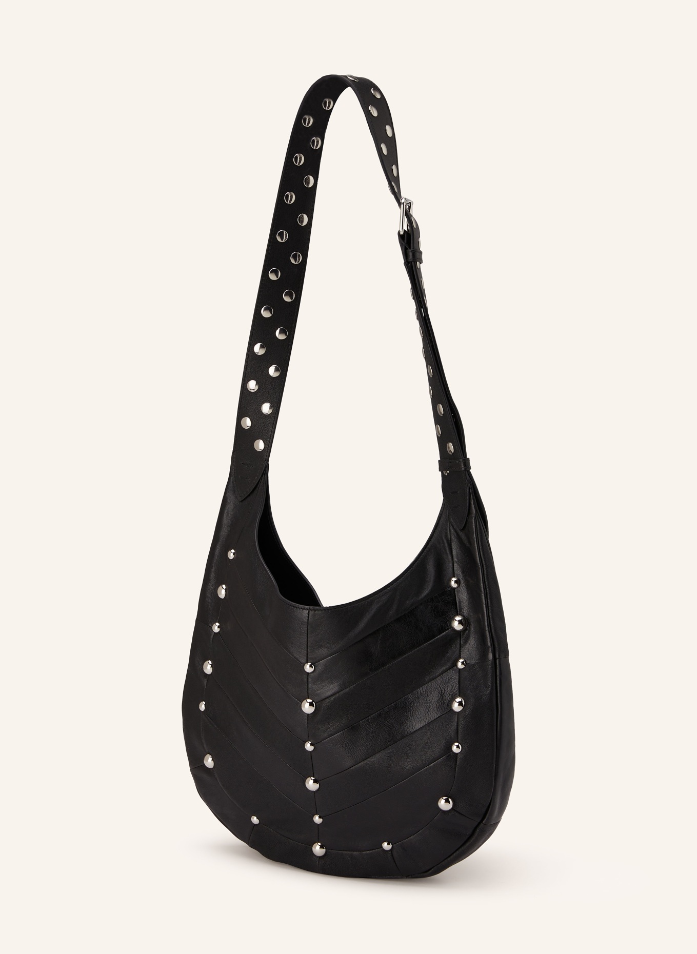 VALENTINO GARAVANI Umhängetasche mit Nieten: SCHWARZ