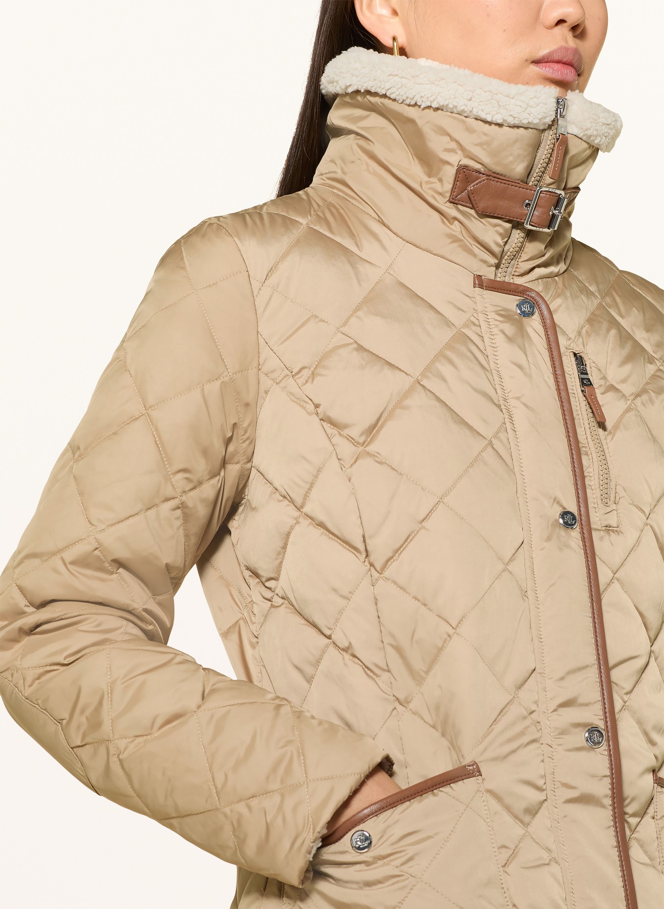 LAUREN RALPH LAUREN Daunenmantel: HELLBRAUN