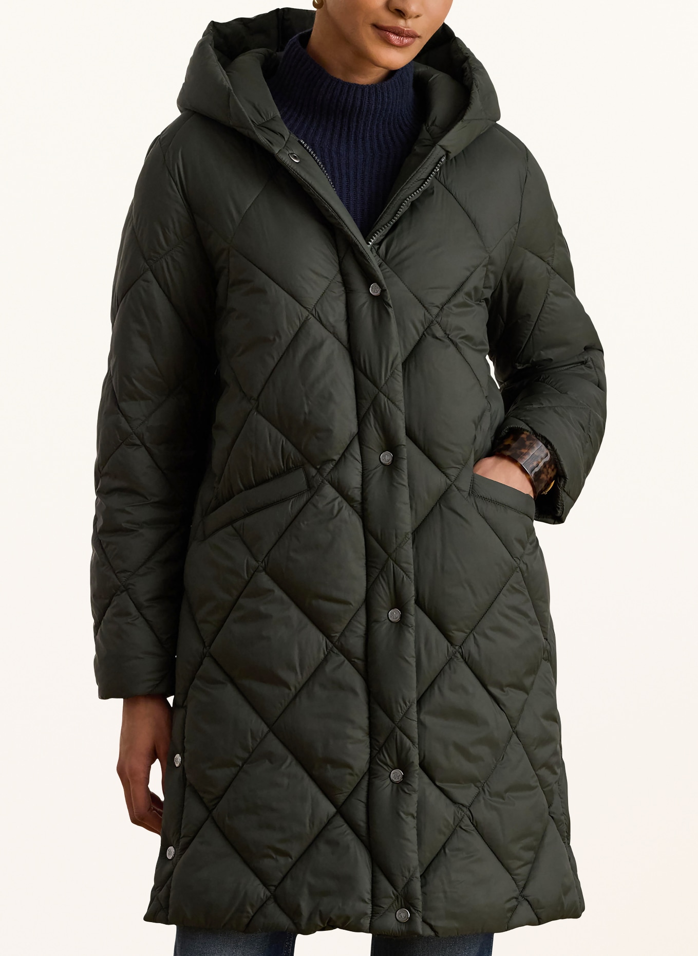 LAUREN RALPH LAUREN Steppmantel: DUNKELGRÜN