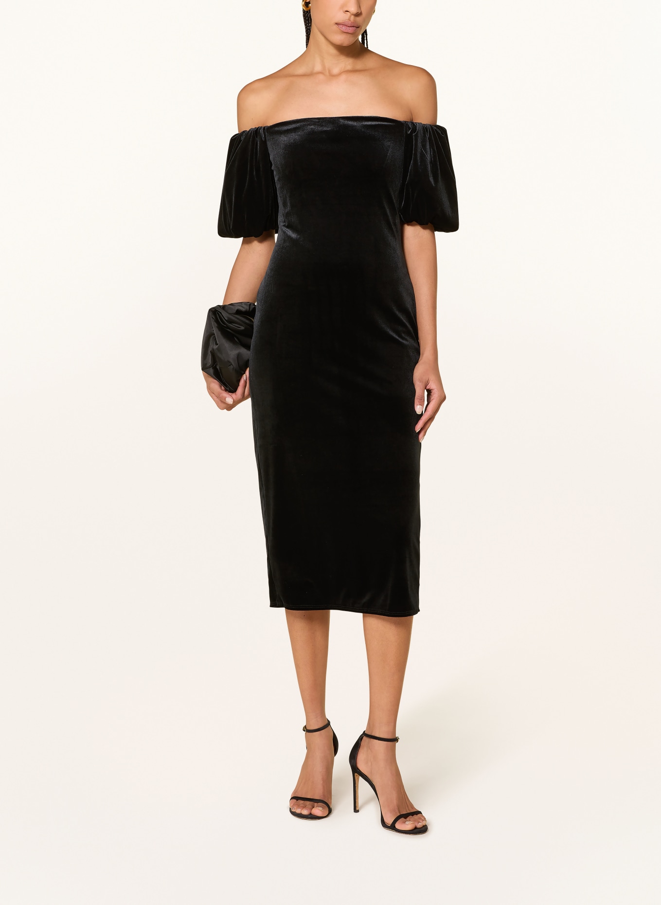 LAUREN RALPH LAUREN Cocktailkleid: SCHWARZ