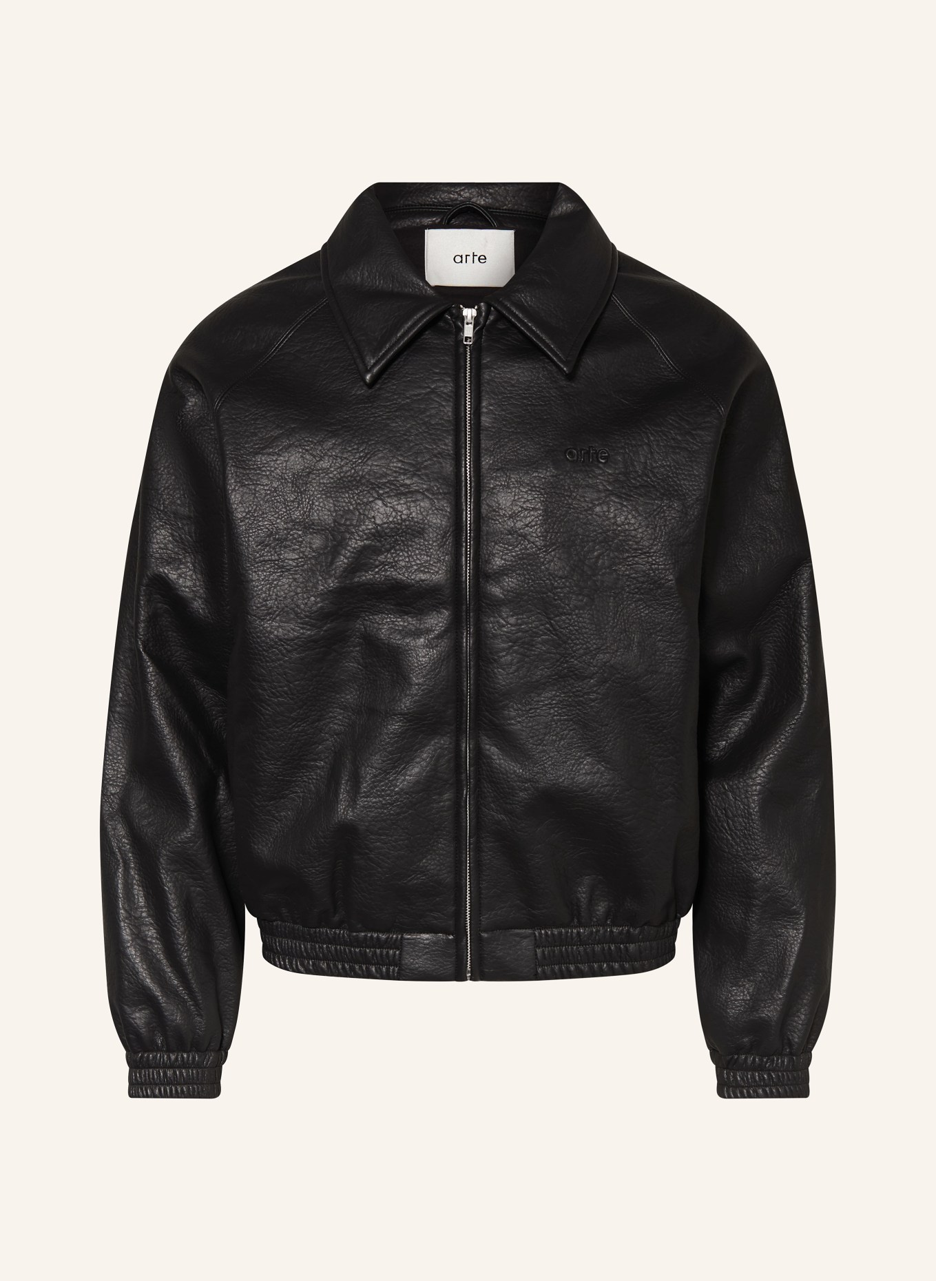 Arte Antwerp Blouson in Lederoptik: SCHWARZ