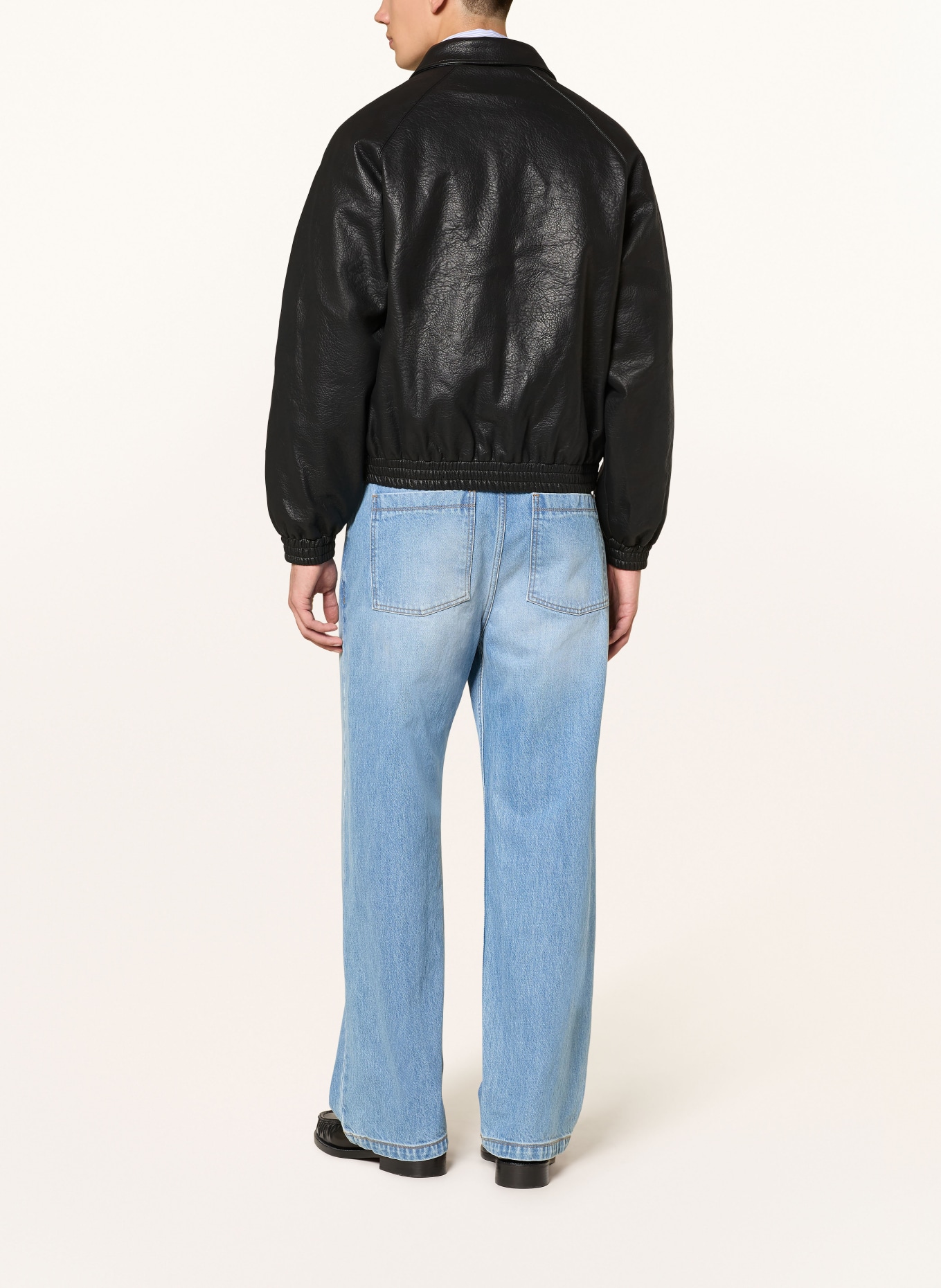 Arte Antwerp Blouson in Lederoptik: SCHWARZ