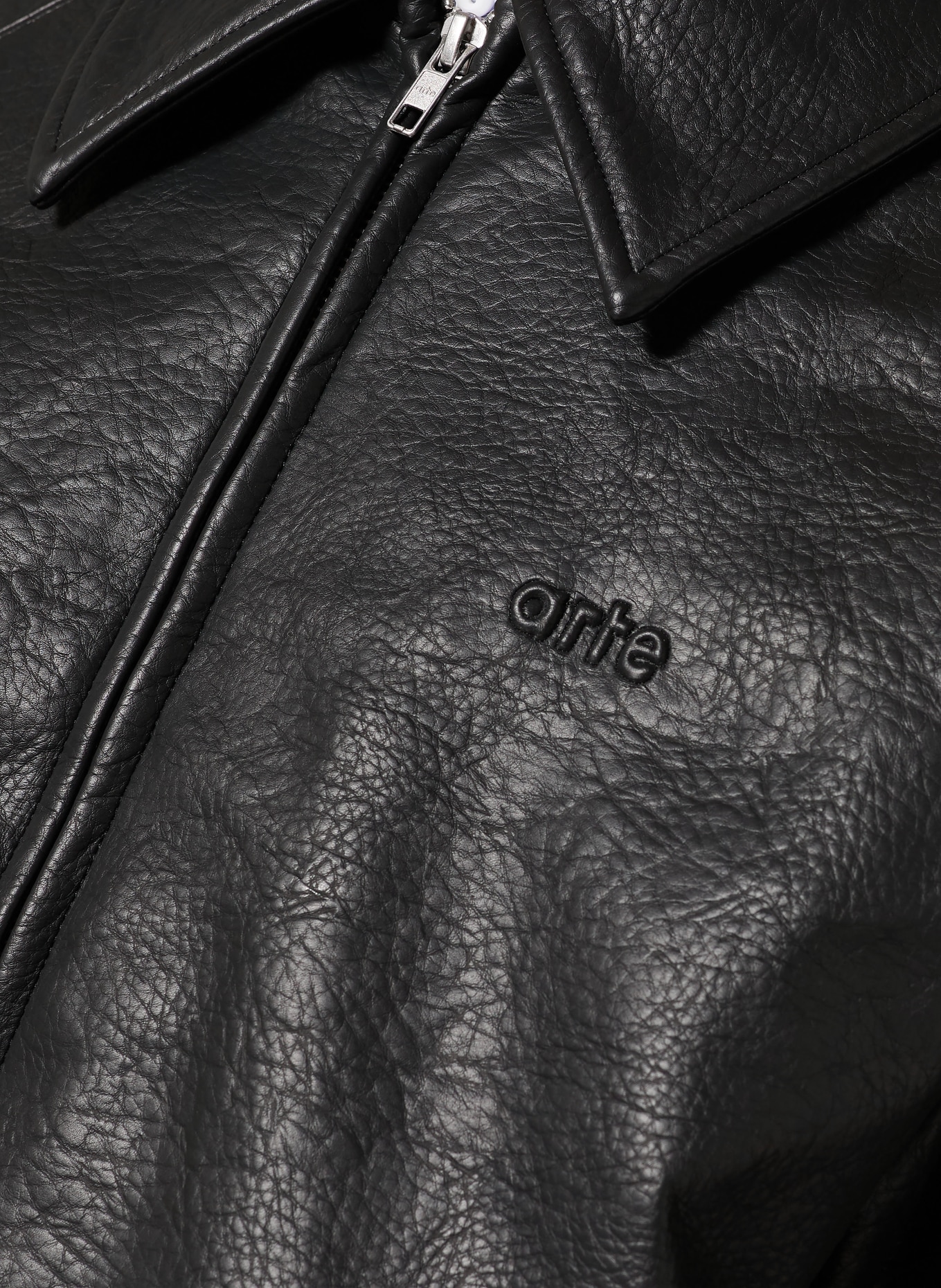 Arte Antwerp Blouson in Lederoptik: SCHWARZ