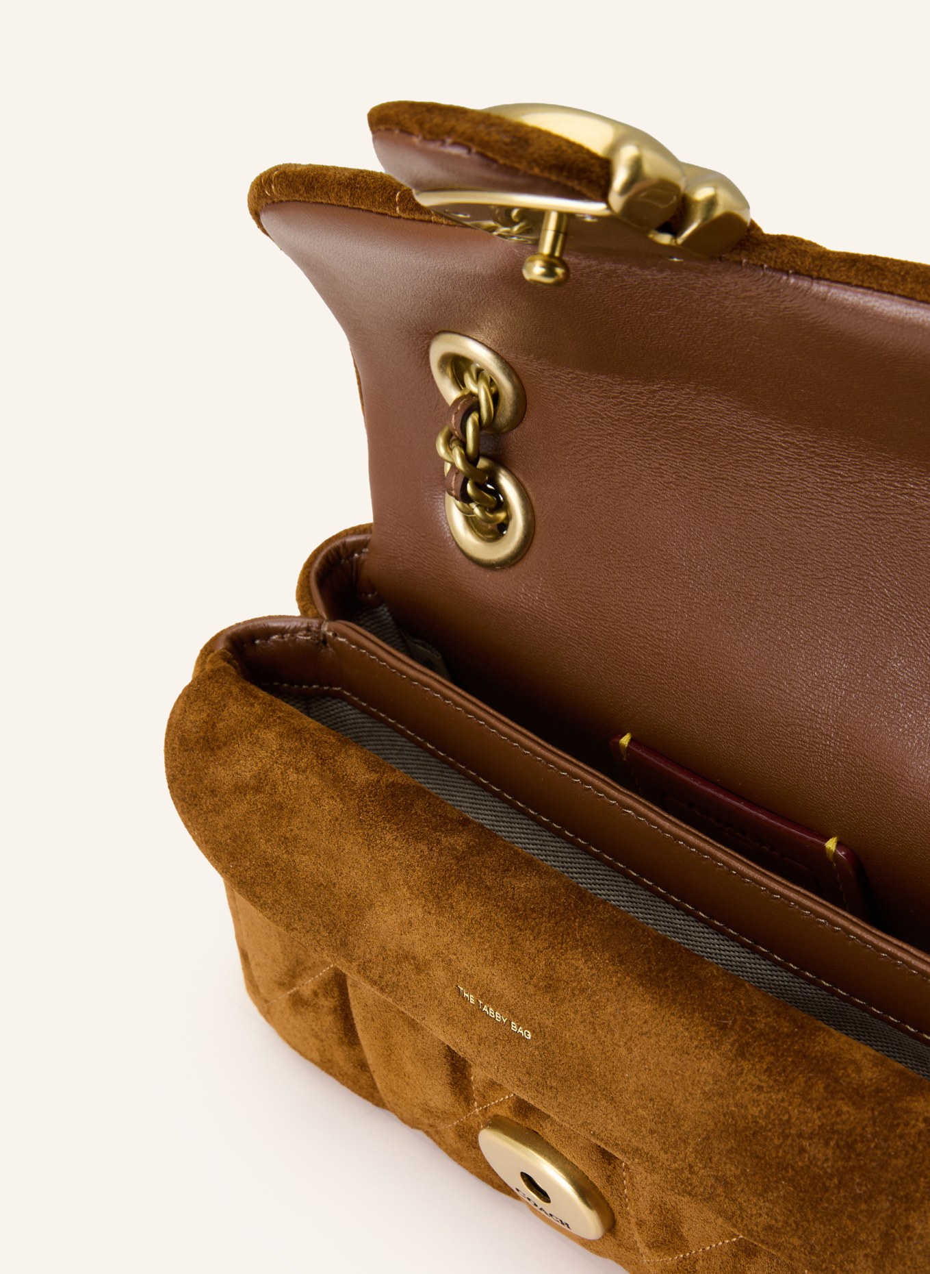 COACH TABBY 26 shoulder bag: BROWN / GOLD