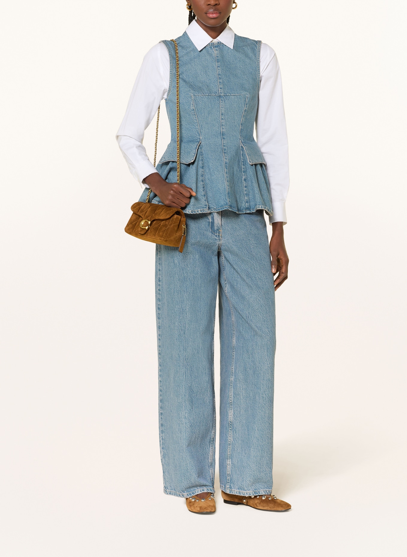 COACH TABBY 26 shoulder bag: BROWN / GOLD