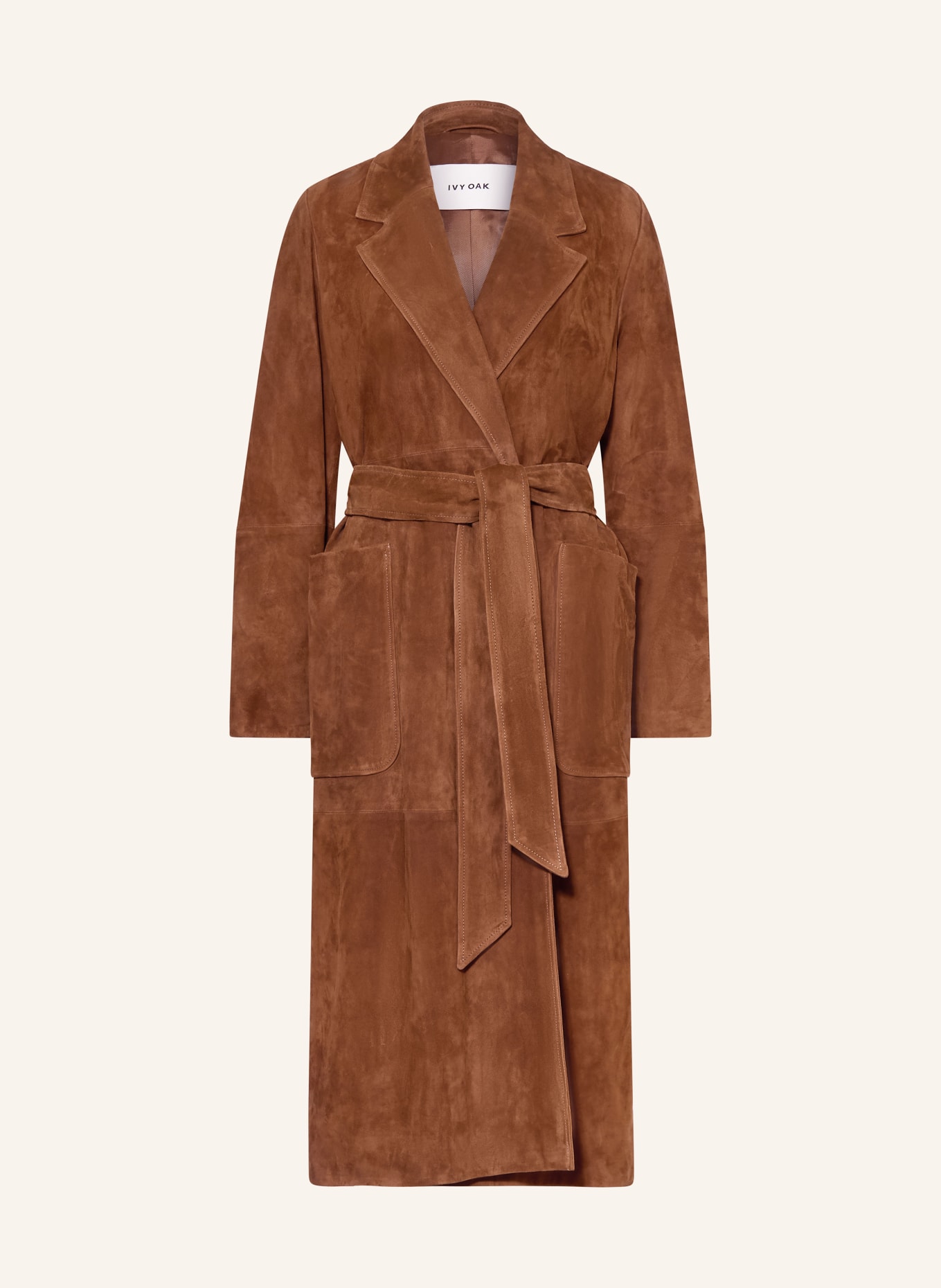 IVY OAK Ledermantel LISA: BRAUN