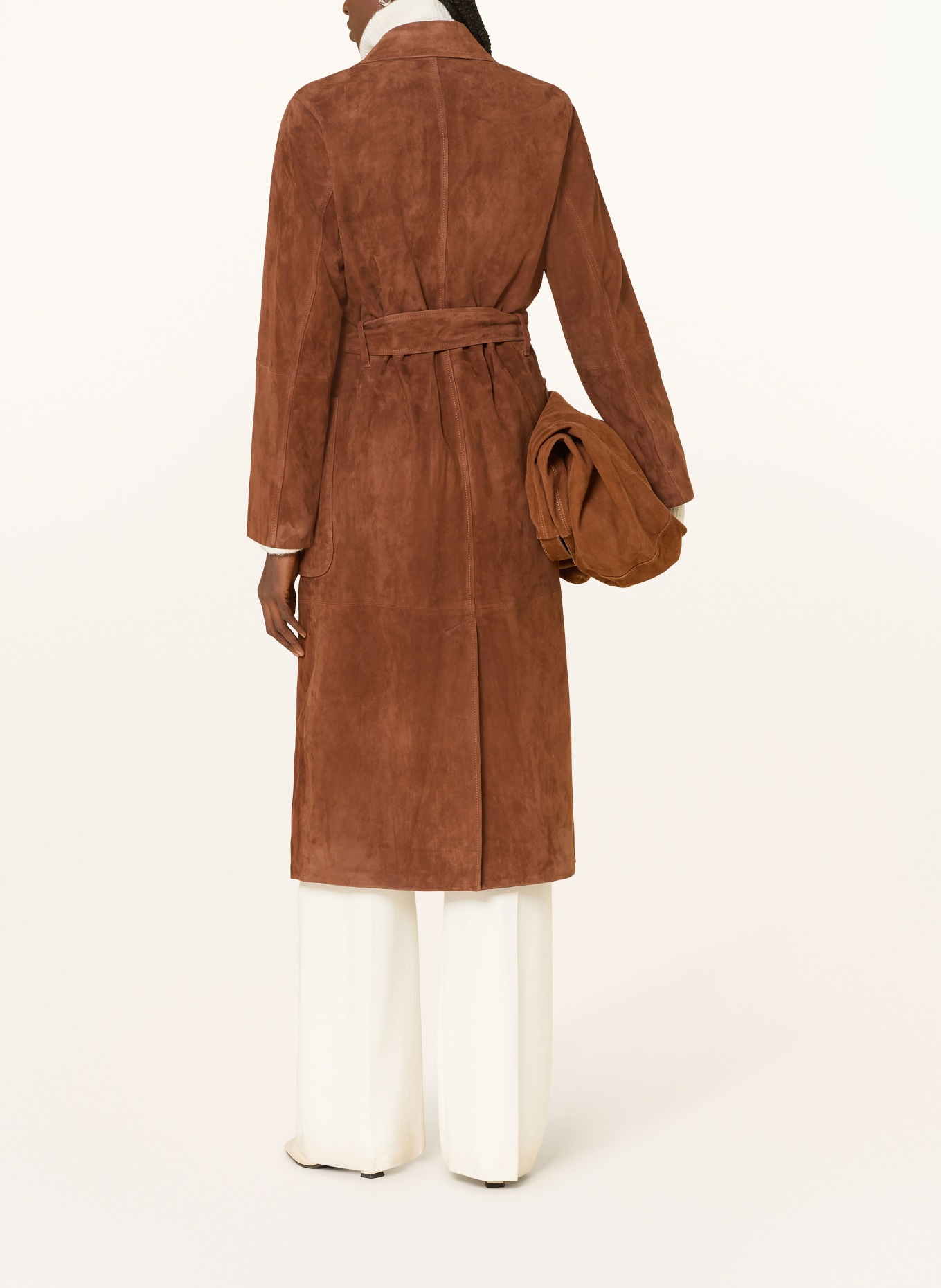 IVY OAK Ledermantel LISA: BRAUN