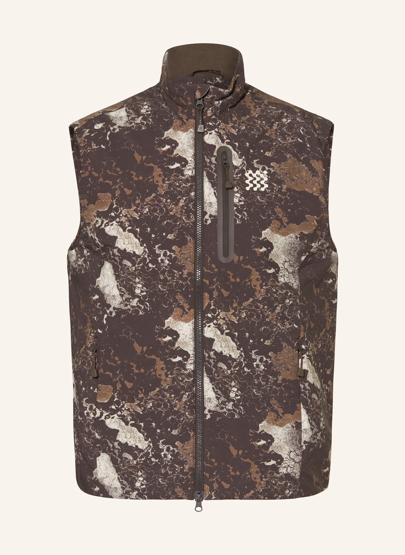 MANORS Kamizelka funkcjonalna WOODLAND COURSE: CIEMNOBRĄZOWY / BRĄZOWY / BEŻOWY