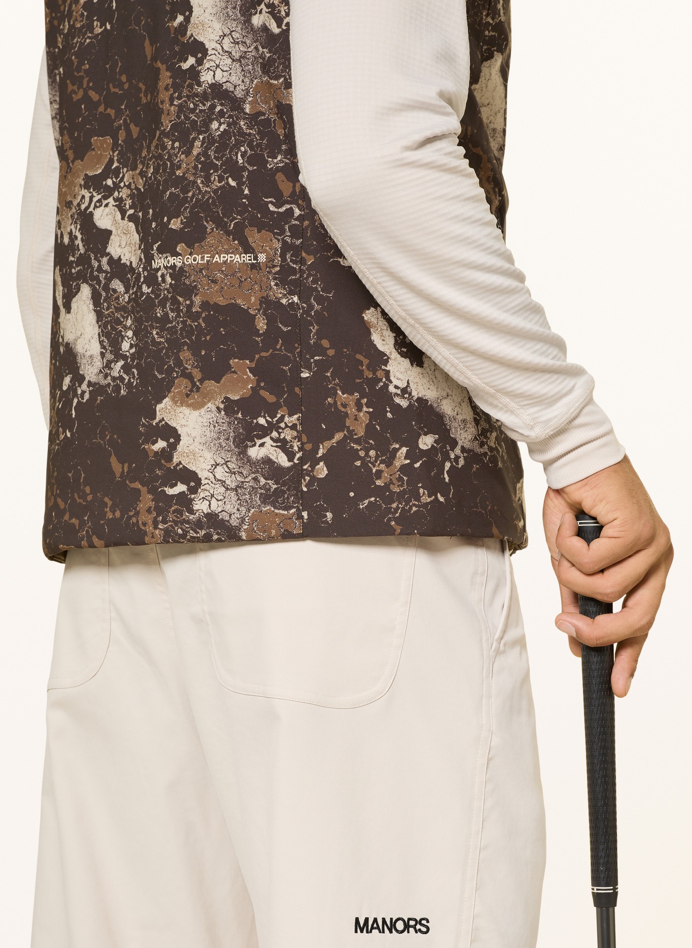 MANORS Kamizelka funkcjonalna WOODLAND COURSE: CIEMNOBRĄZOWY / BRĄZOWY / BEŻOWY