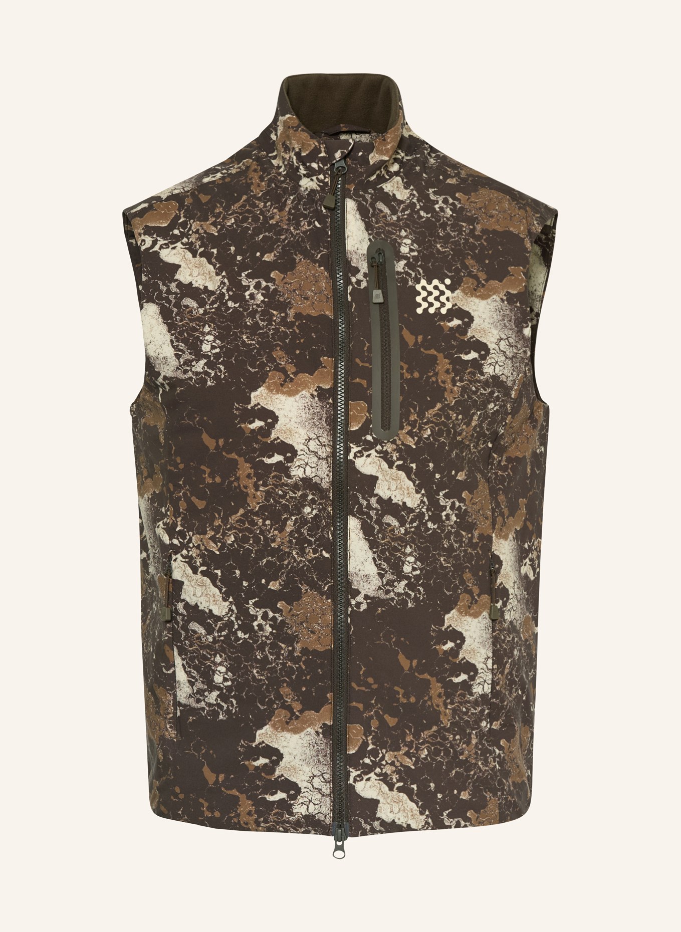 MANORS Kamizelka funkcjonalna WOODLAND COURSE: KHAKI / CIEMNOBRĄZOWY / BEŻOWY