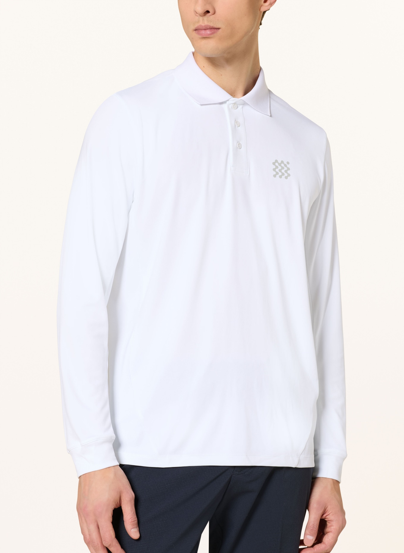 MANORS Funktions-Poloshirt THE COURSE: WEISS