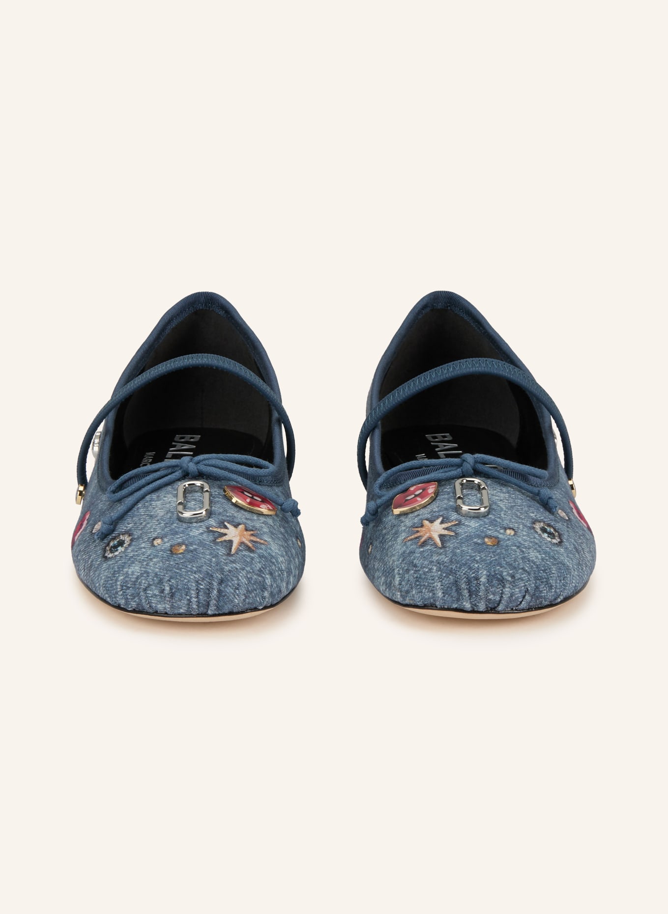MARC JACOBS Mary-Jane-Ballerinas THE SABRINA BALLERINA: BLAU