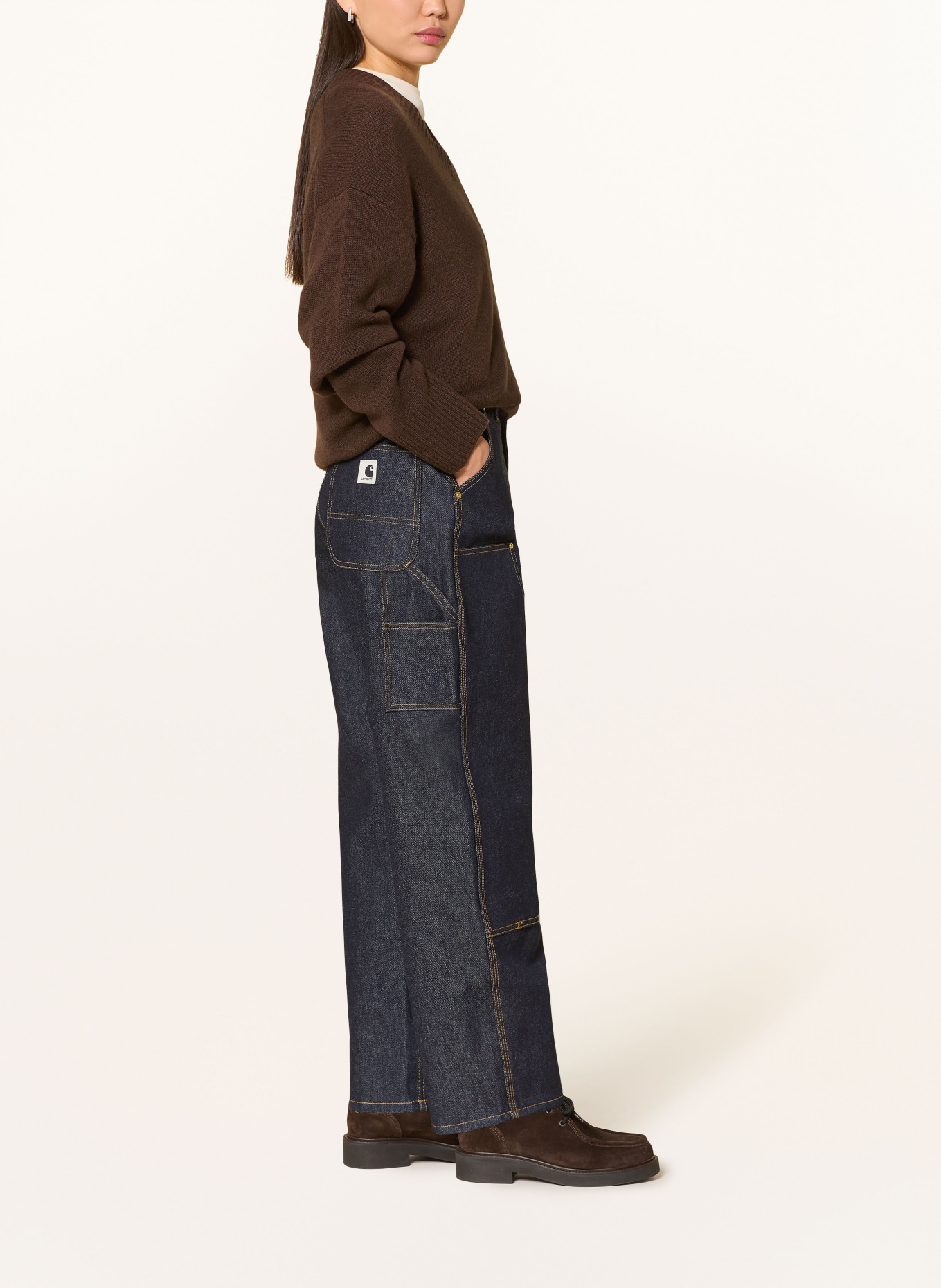carhartt WIP Barrel jeans BRANDON: 0101 Blue rigid