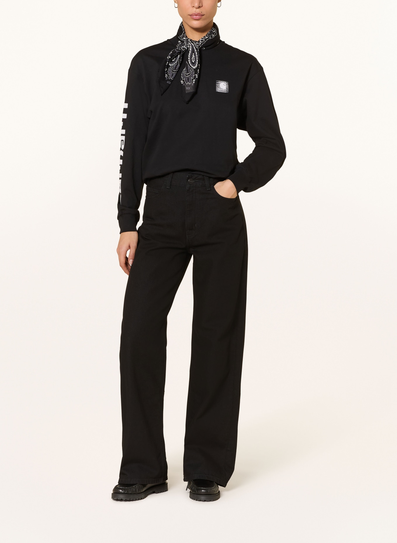 carhartt WIP Dlouhé rukávy: ČERNÁ