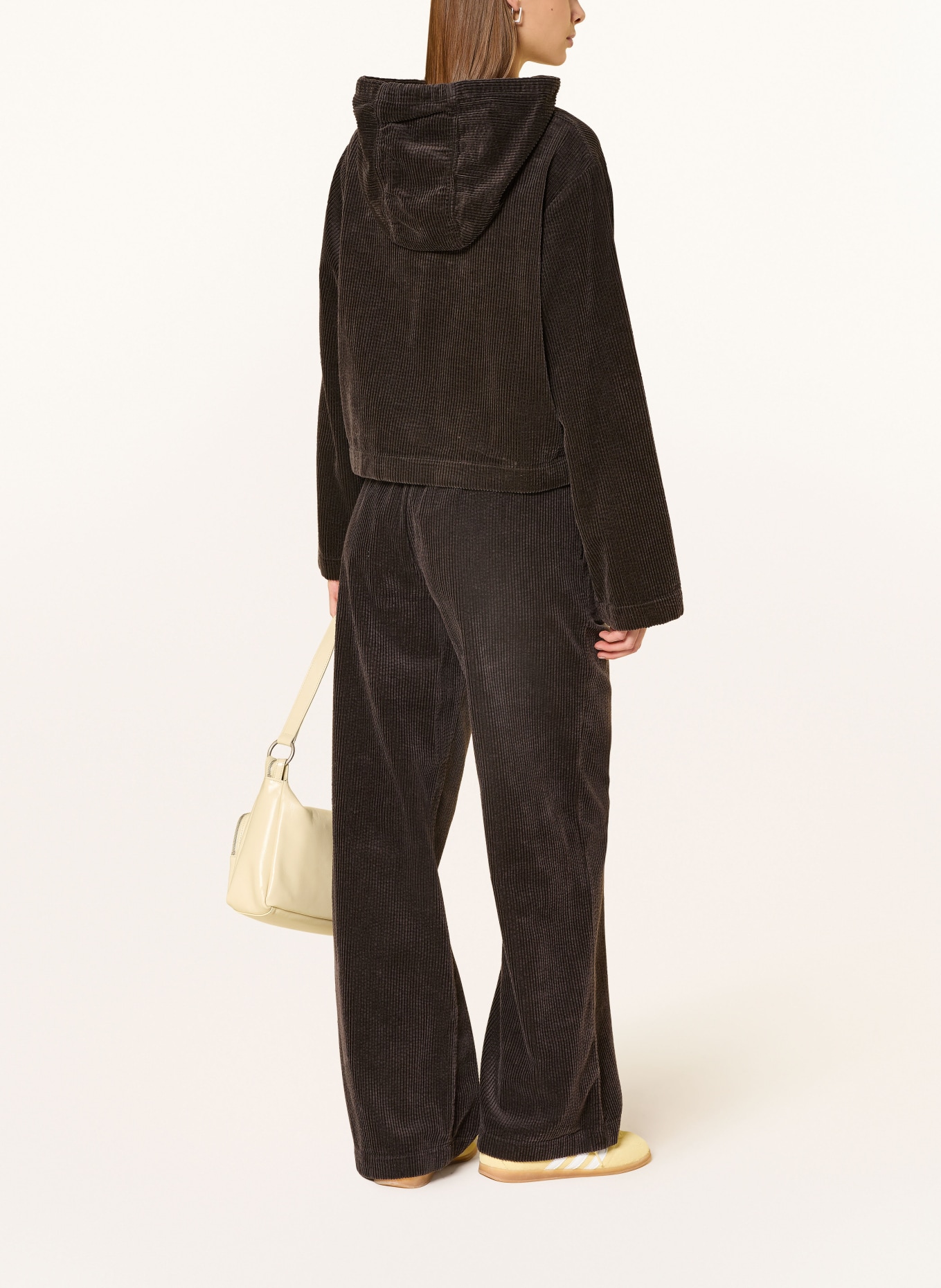 Marc O'Polo DENIM Marlenehose aus Cord: DUNKELBRAUN