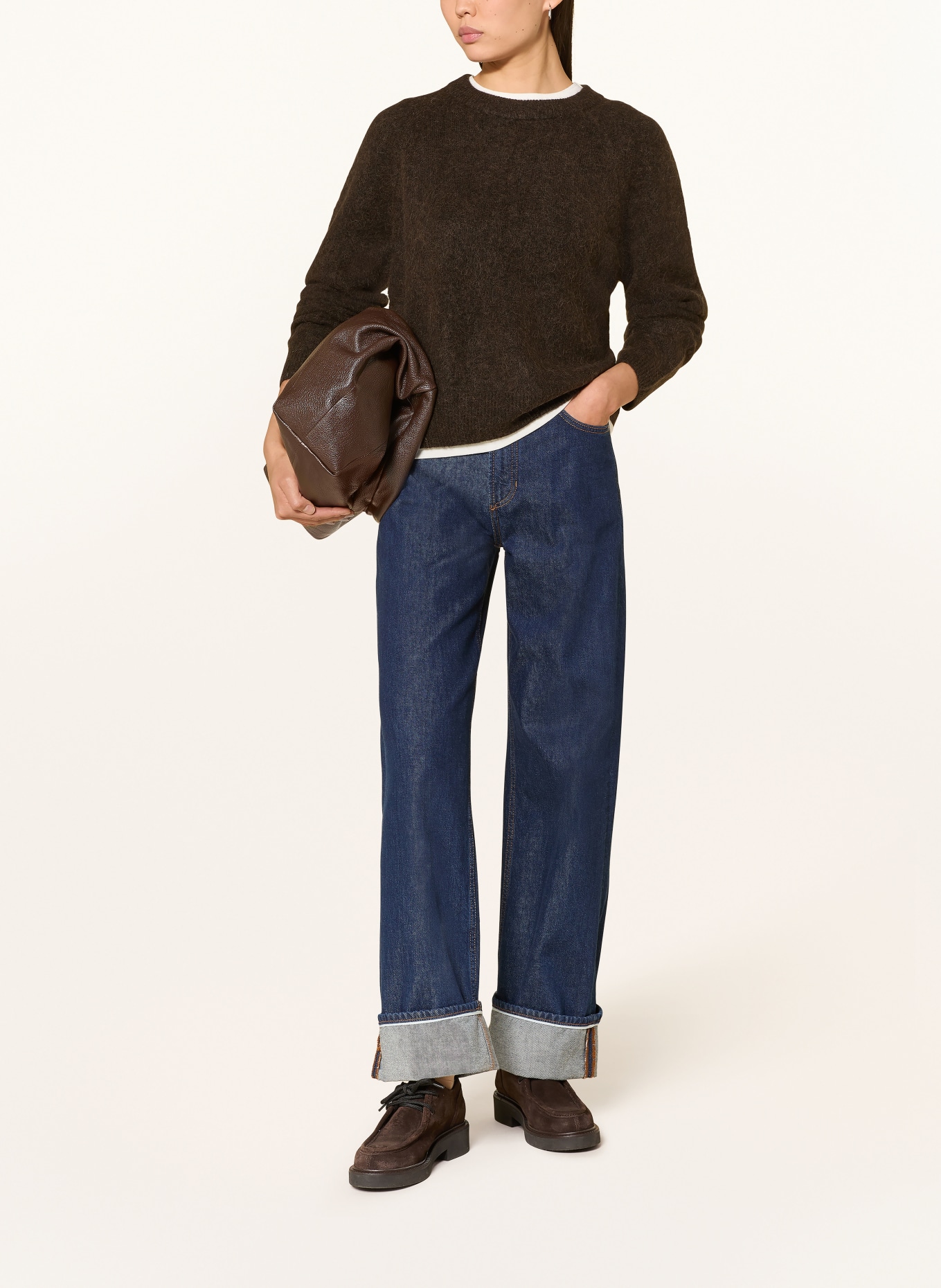Marc O'Polo DENIM Pullover: DUNKELBRAUN