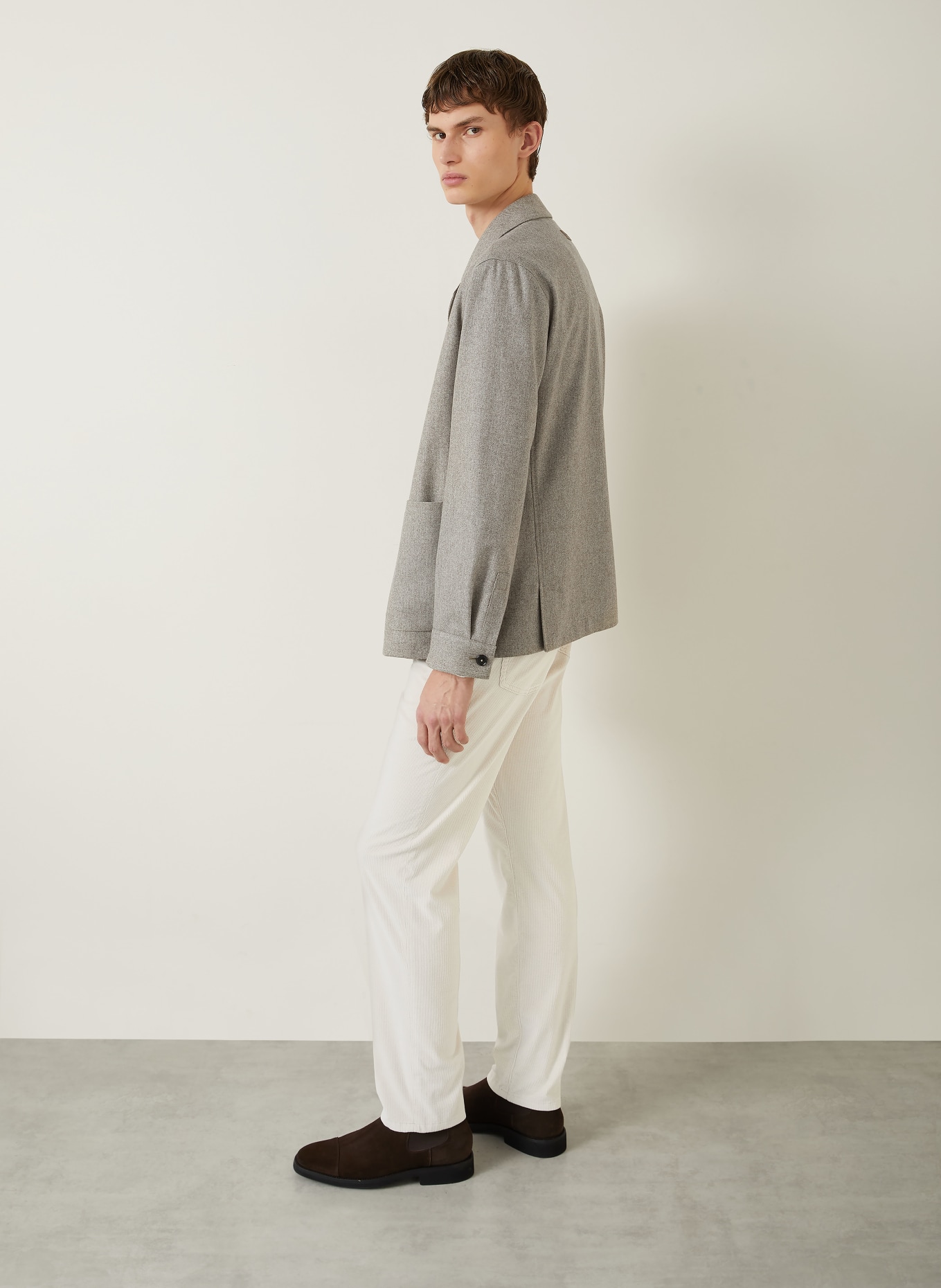 ZEGNA Cordhose Slim Fit: CREME