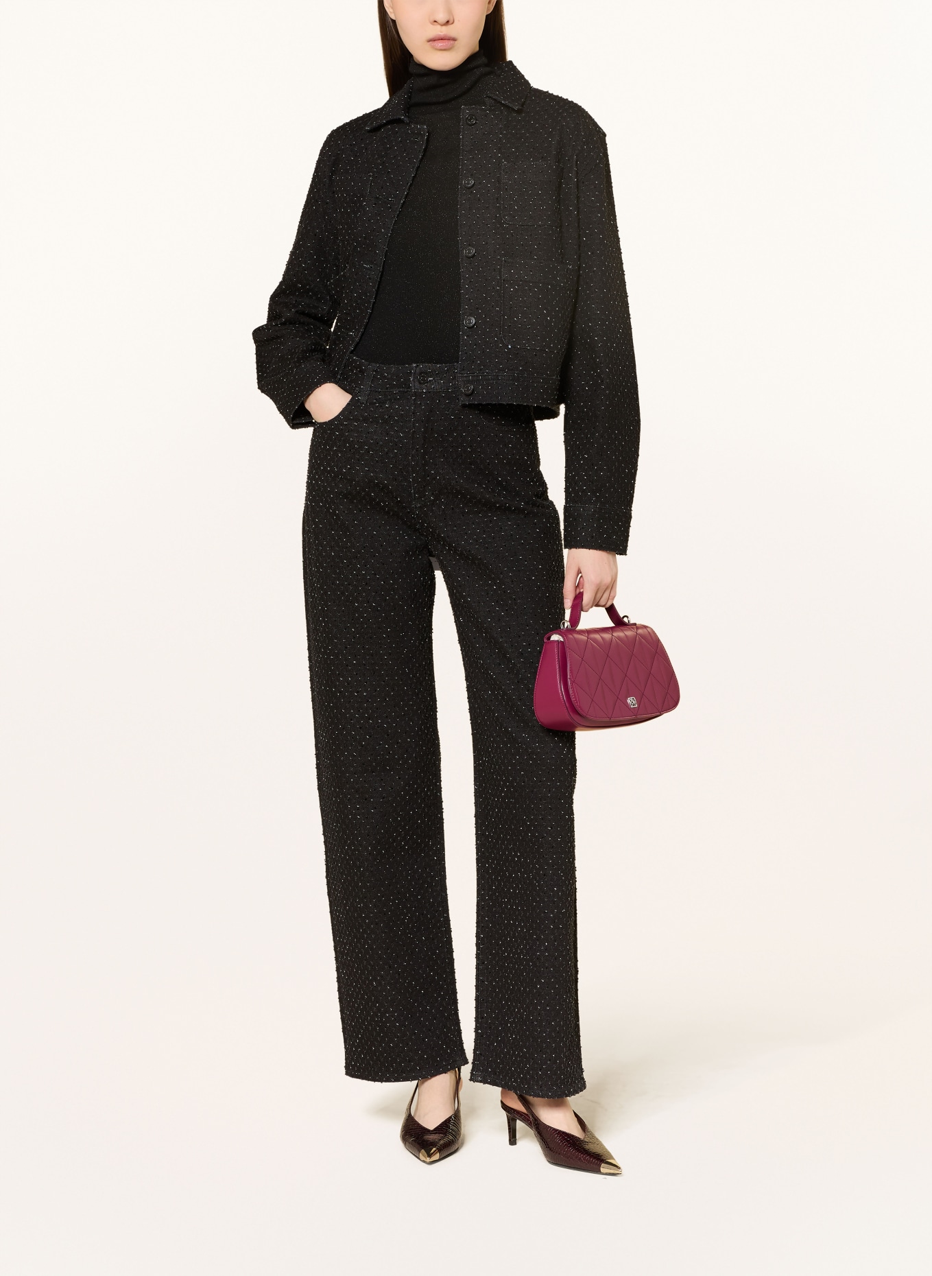 Calvin Klein Handtasche: DUNKELROT