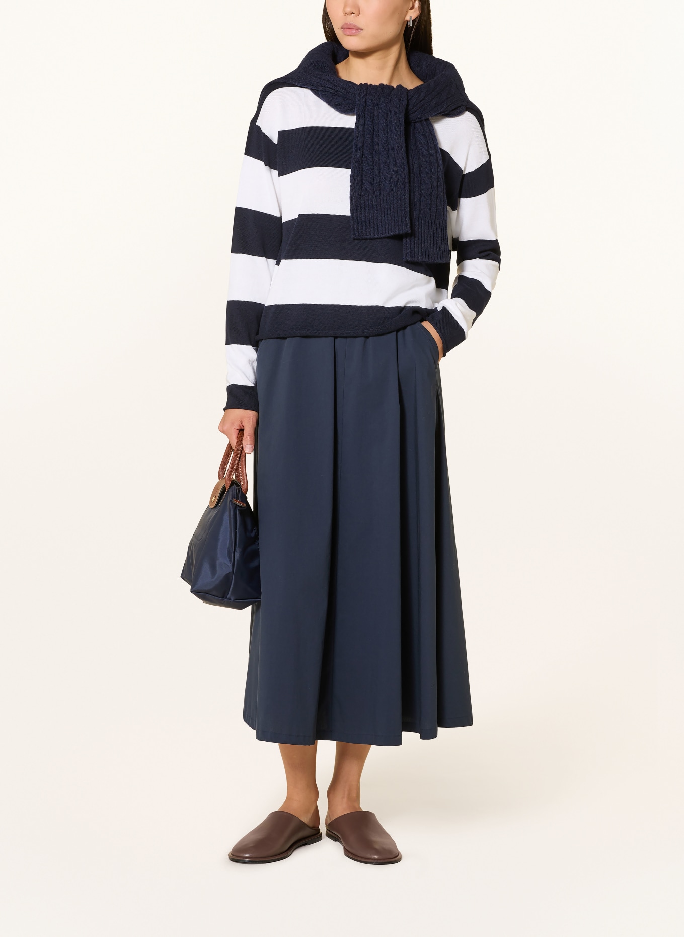 darling harbour Pullover: NAVY / WHITE