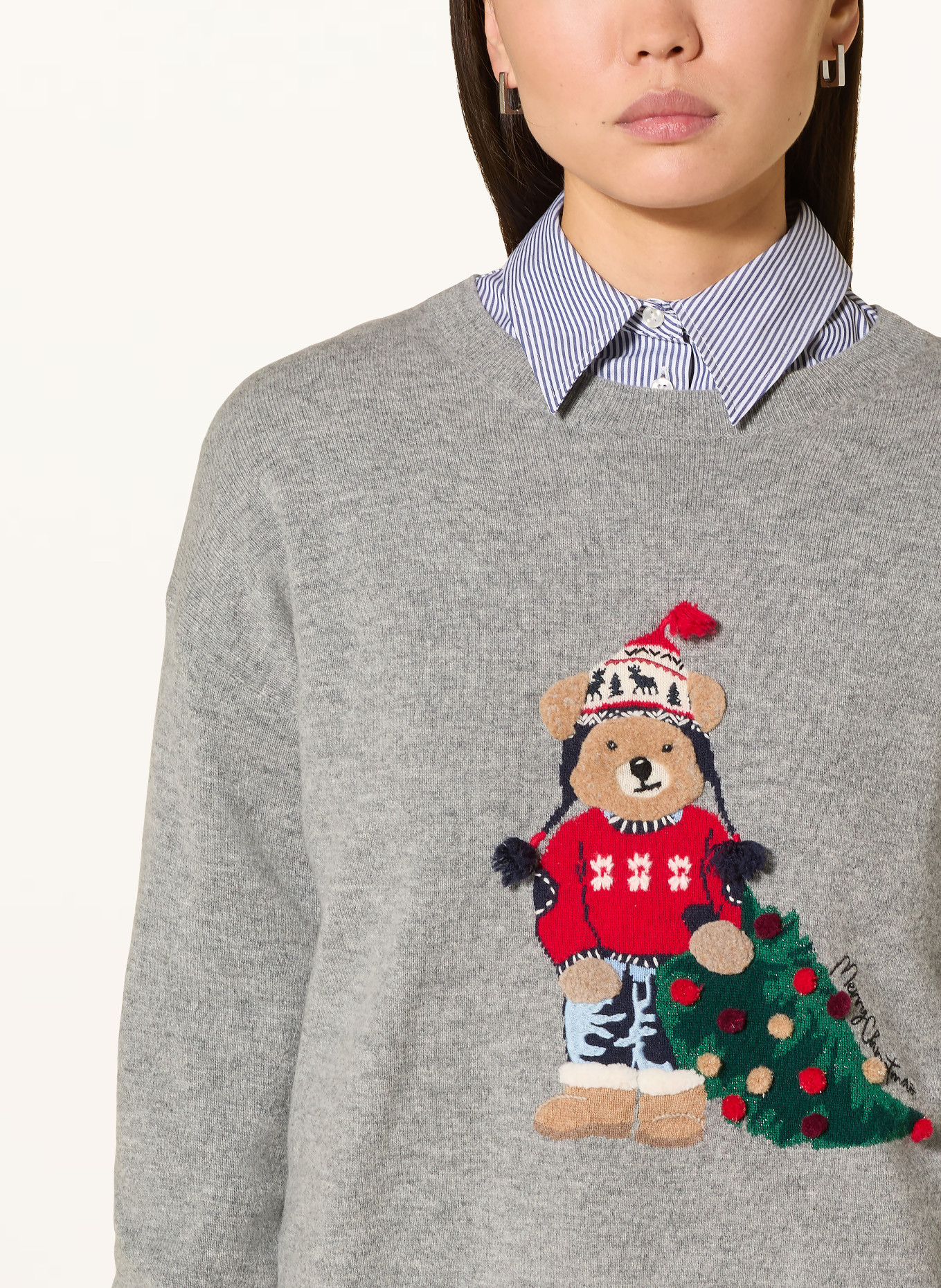 darling harbour Pullover: GREY MELANGE