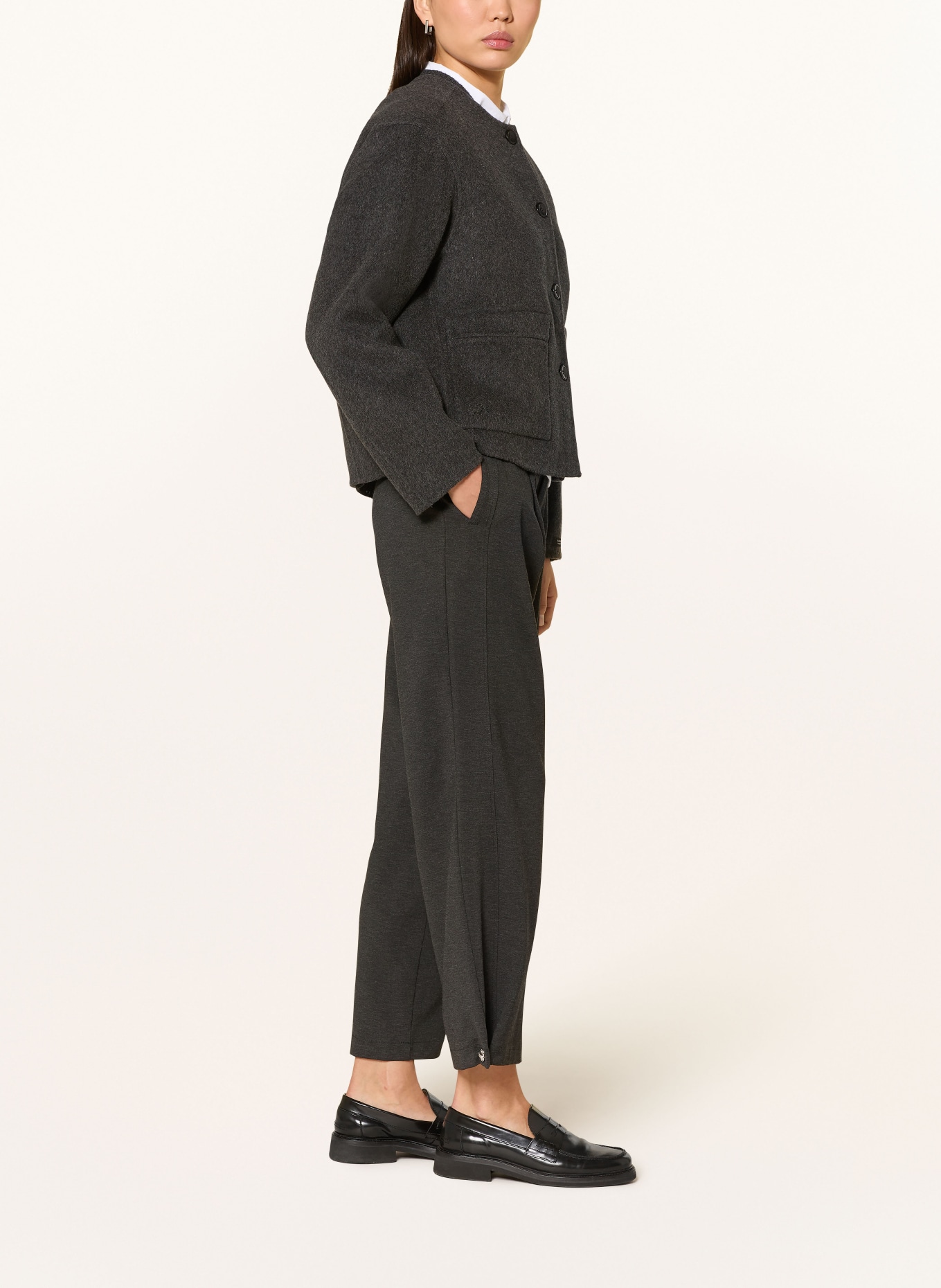 CARTOON Jerseyhose: DUNKELGRAU