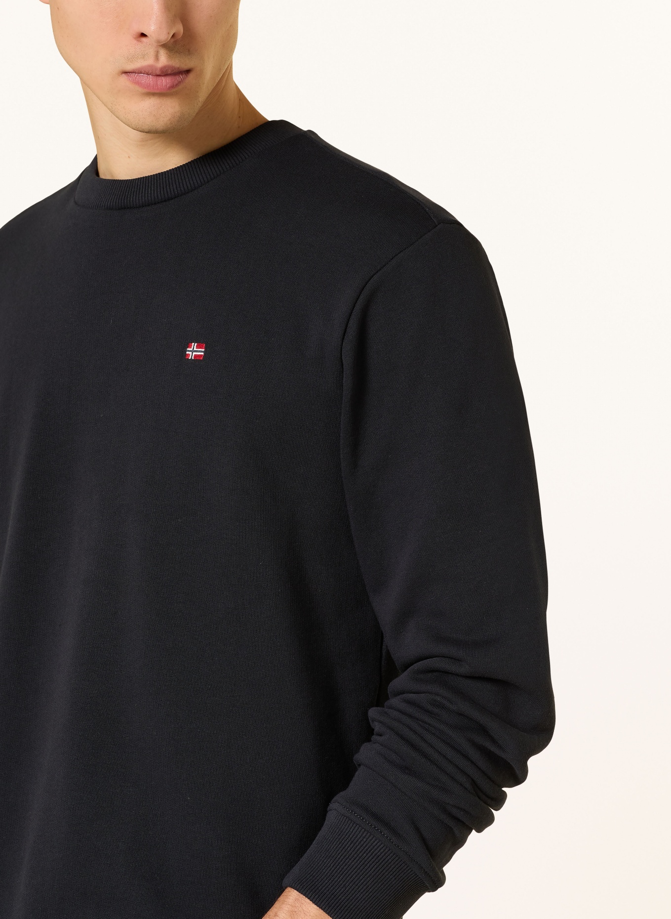 NAPAPIJRI Sweatshirt BALIS: SCHWARZ