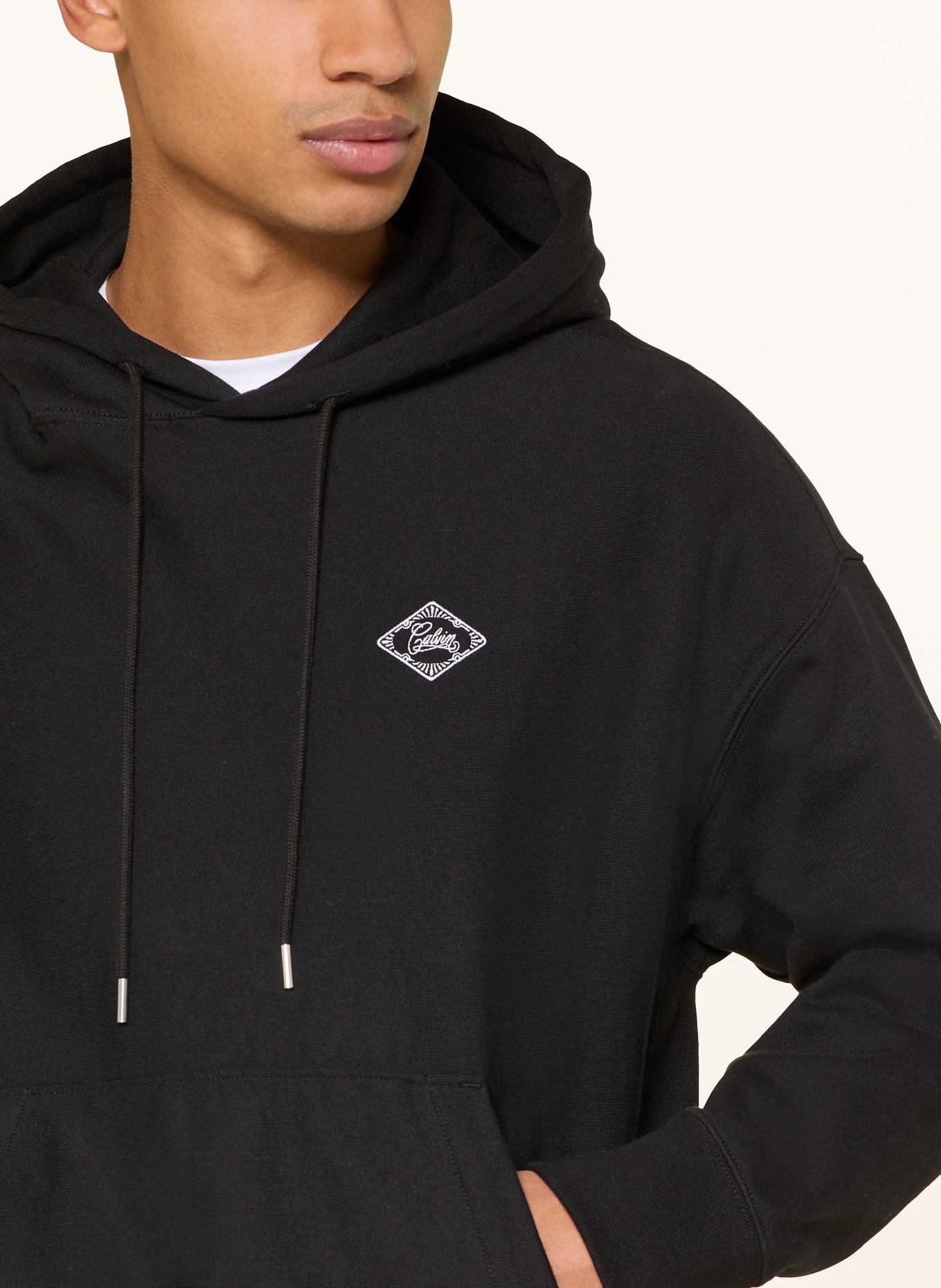 Calvin Klein Jeans Hoodie: SCHWARZ / WEISS