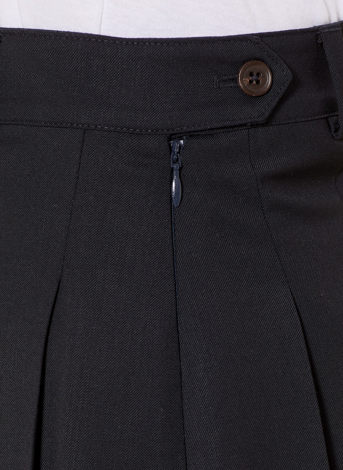 TOMMY HILFIGER Faltenrock: DUNKELBLAU