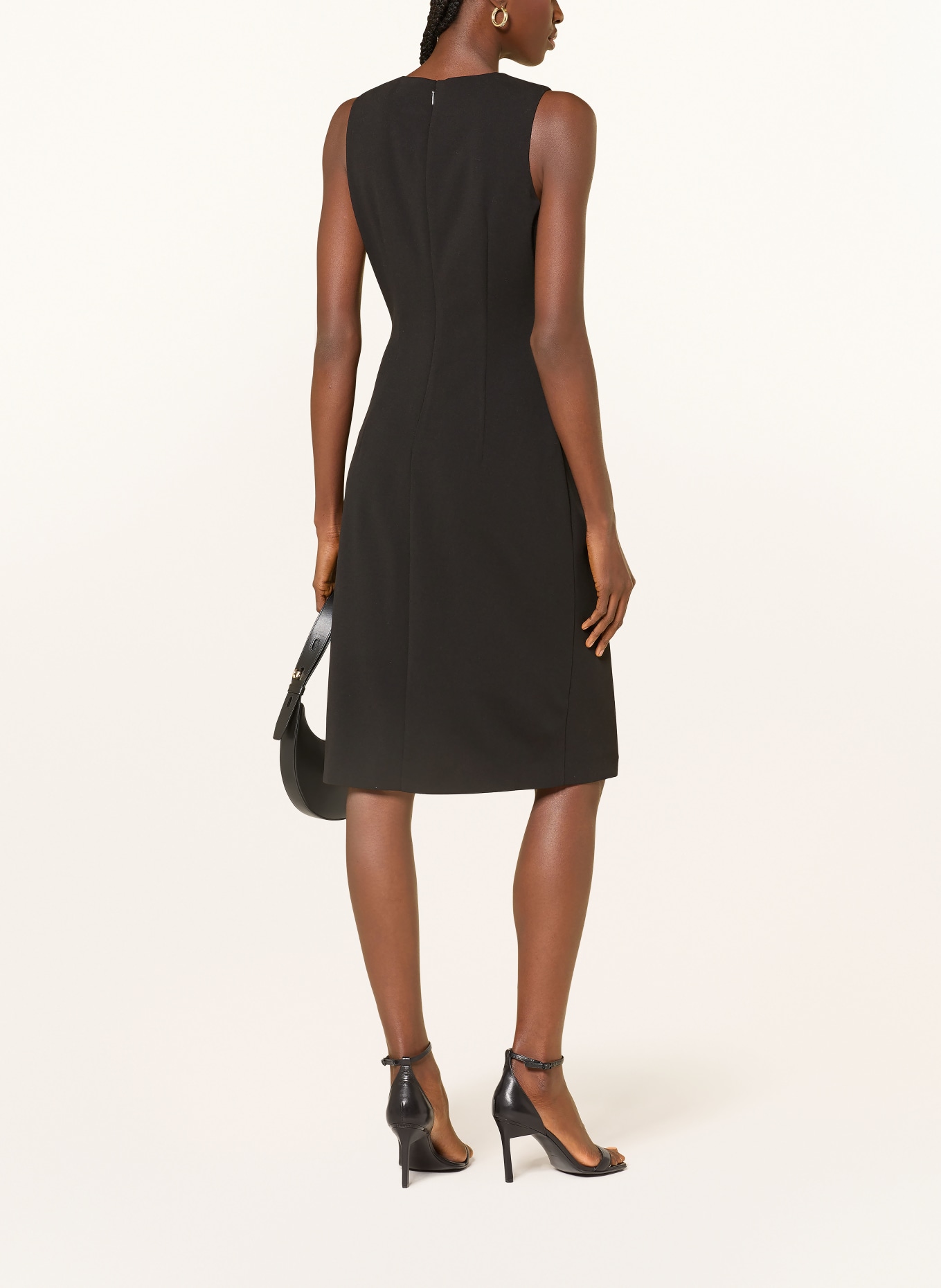 Calvin Klein Kleid in Wickeloptik: SCHWARZ