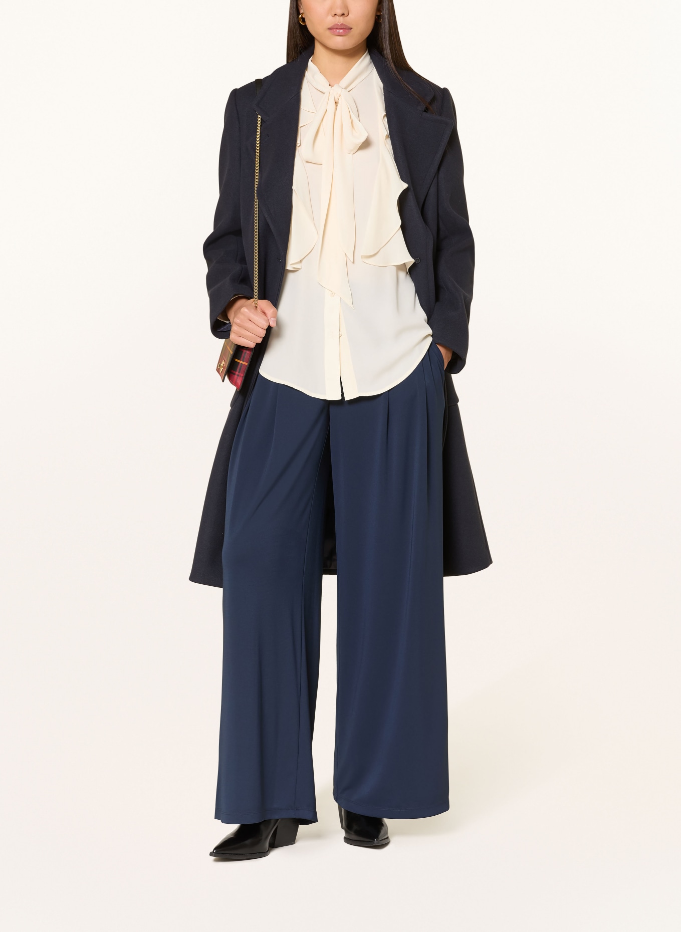 LAUREN RALPH LAUREN Marlenehose: DUNKELBLAU