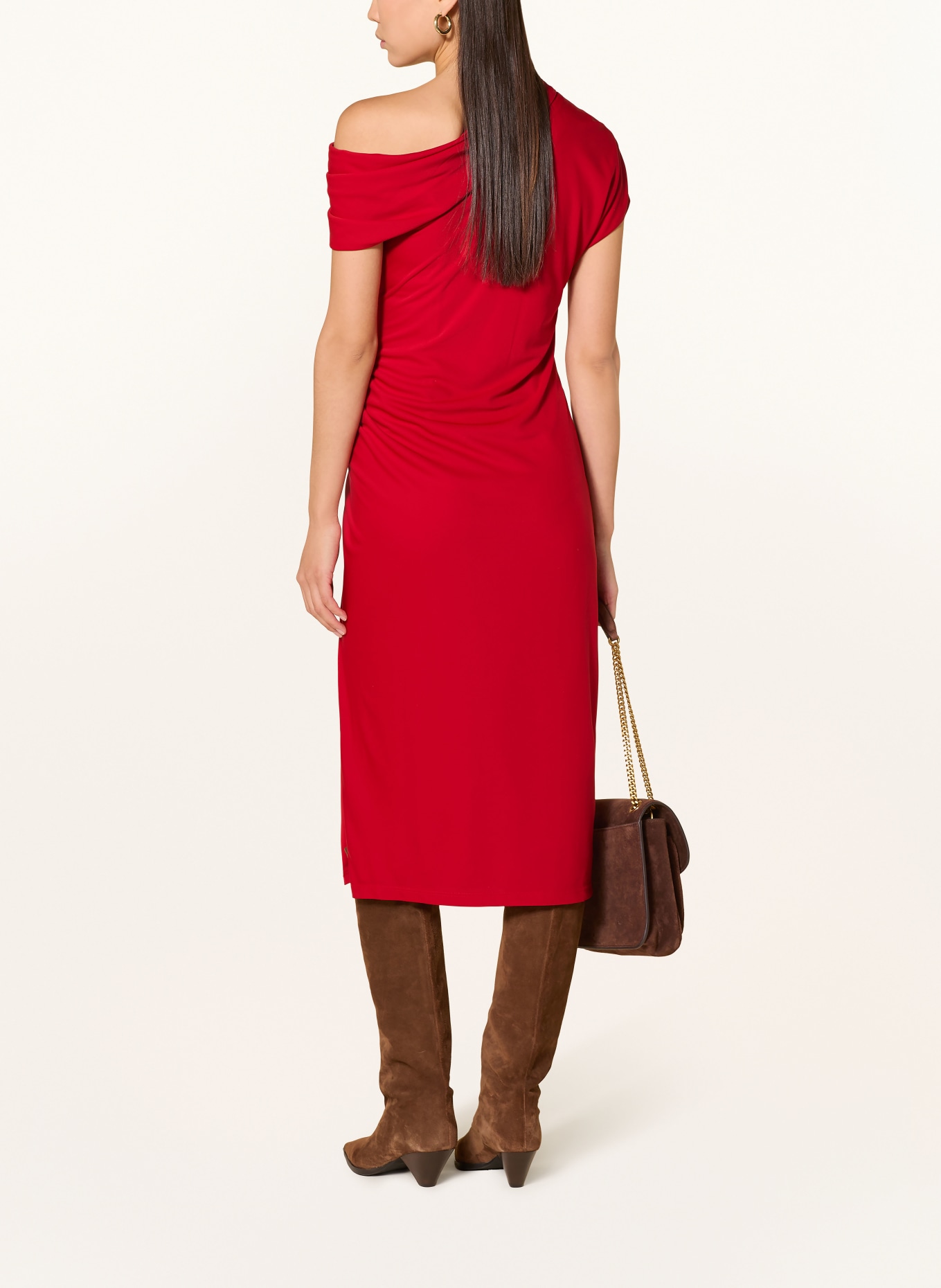 LAUREN RALPH LAUREN One-Shoulder-Kleid: ROT