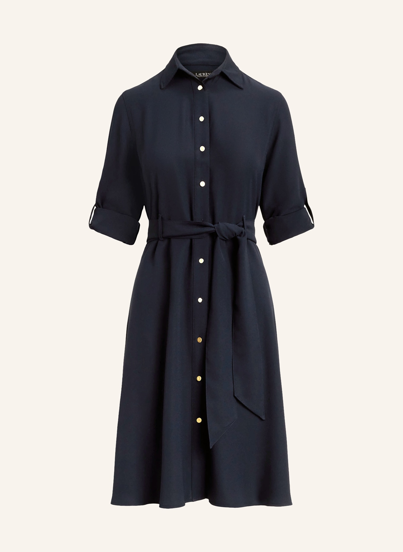 LAUREN RALPH LAUREN Hemdblusenkleid: DUNKELBLAU