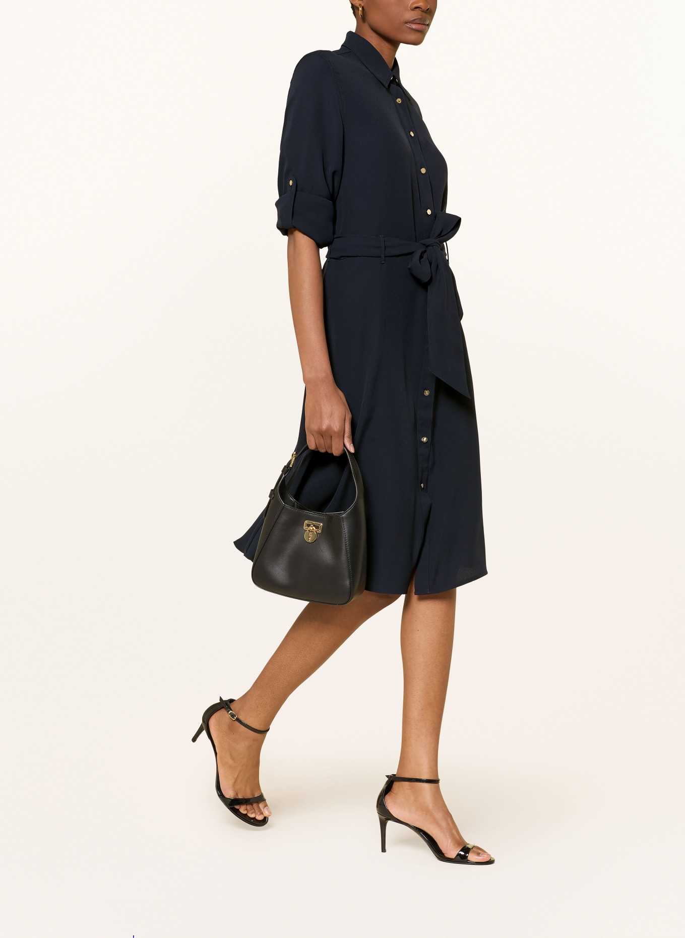 LAUREN RALPH LAUREN Hemdblusenkleid: DUNKELBLAU