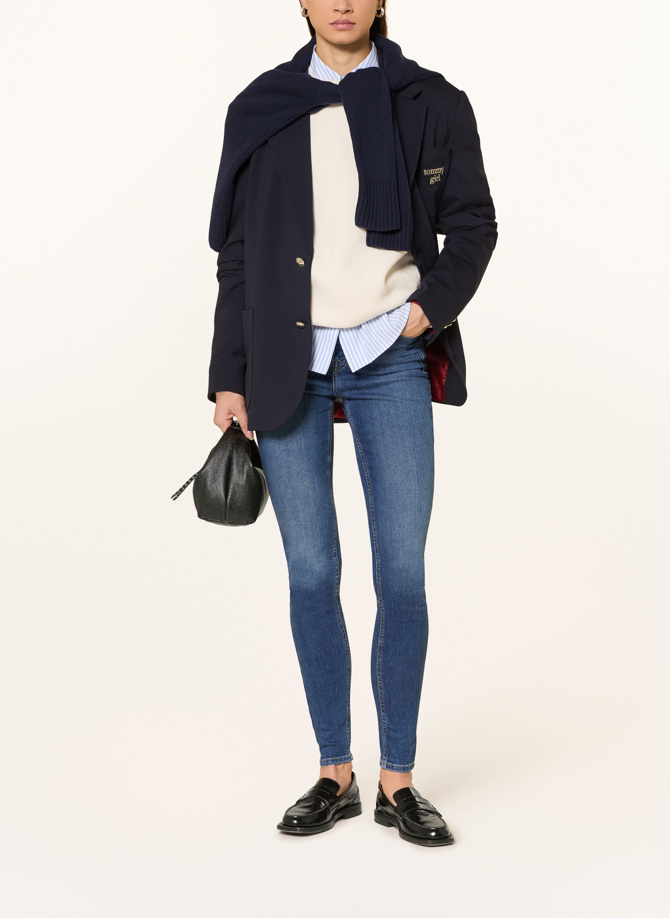 TOMMY JEANS Skinny Jeans NORA: 1BK Denim Dark