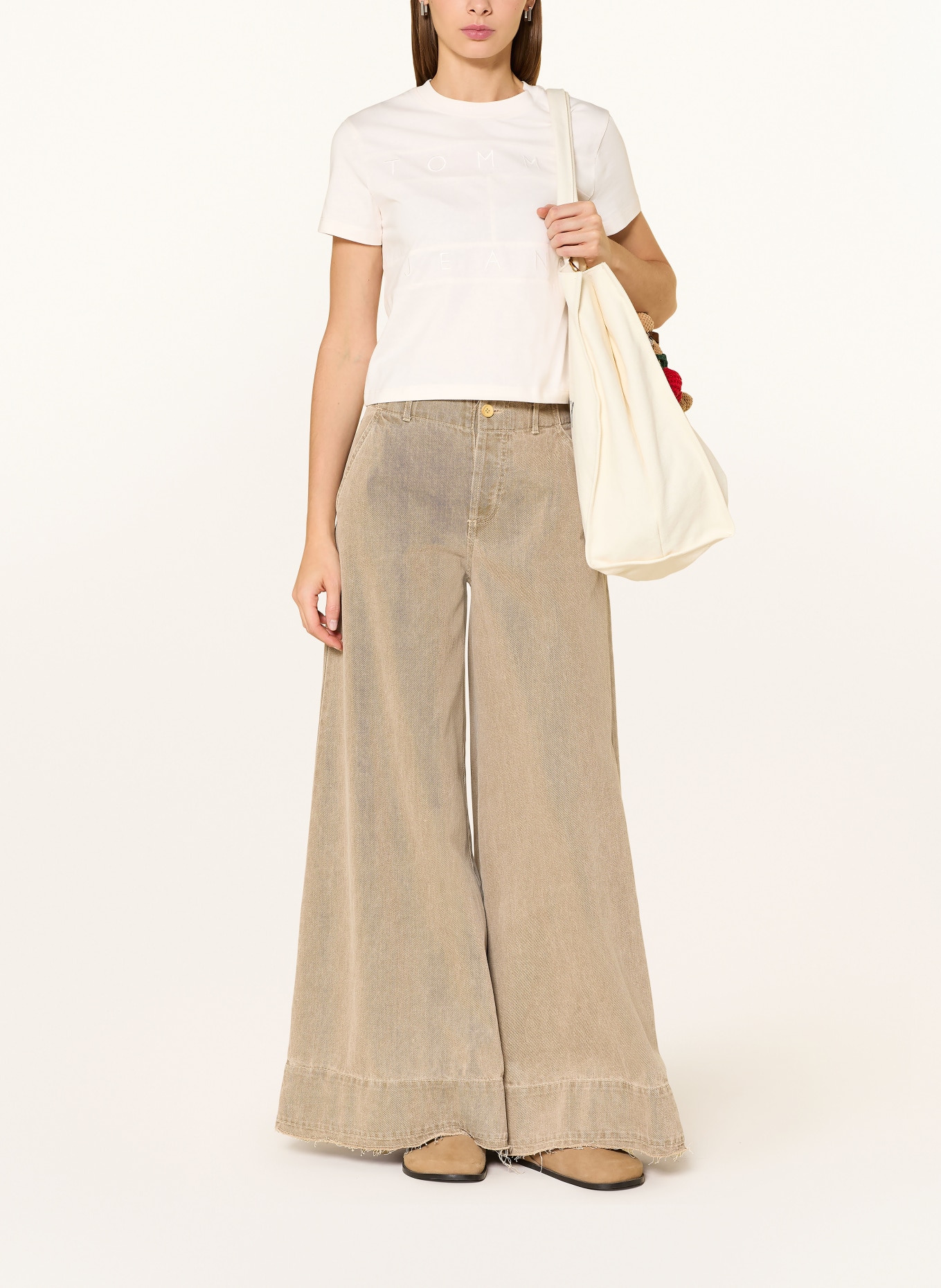 TOMMY JEANS T-Shirt: ECRU