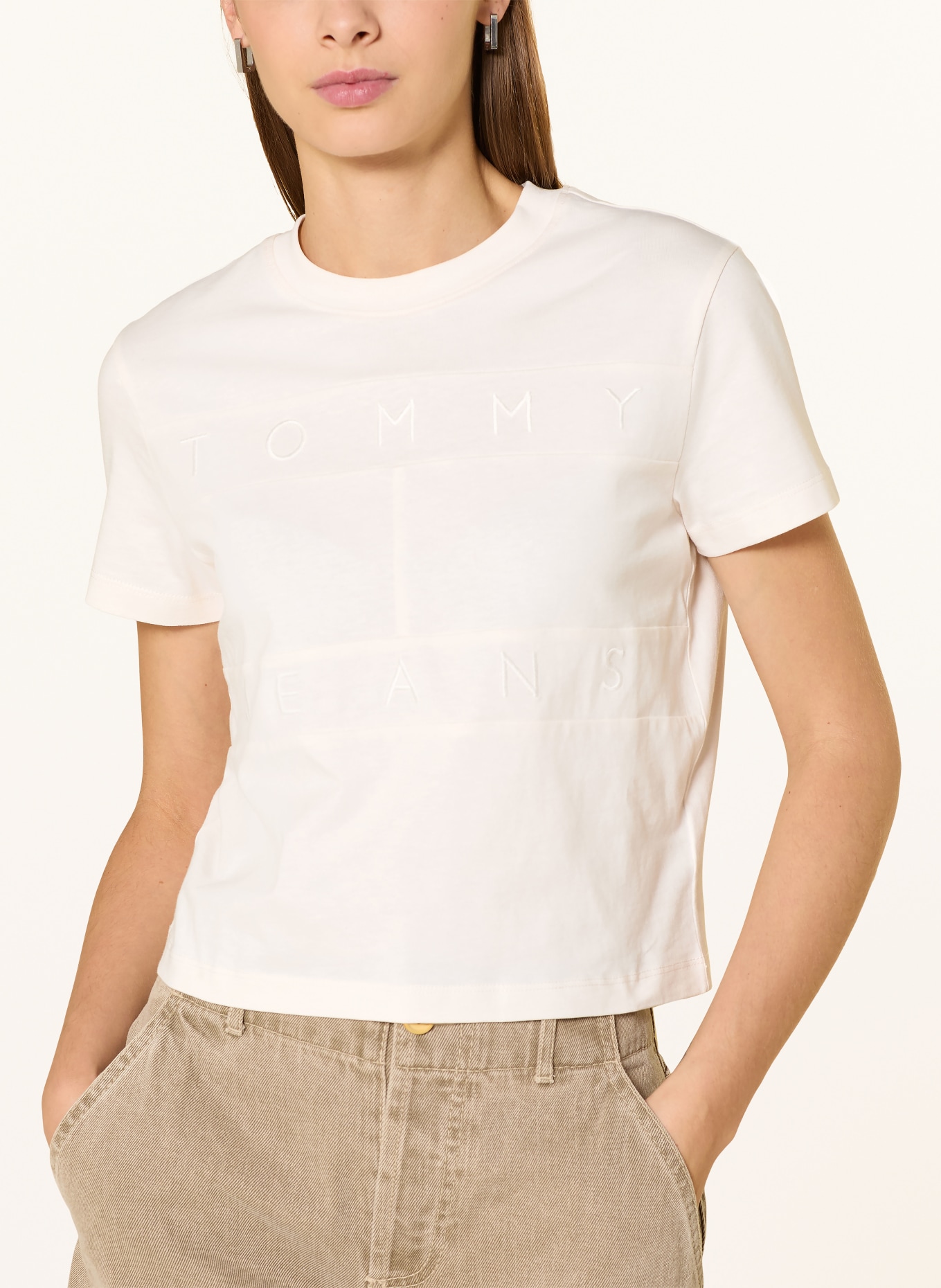 TOMMY JEANS T-Shirt: ECRU