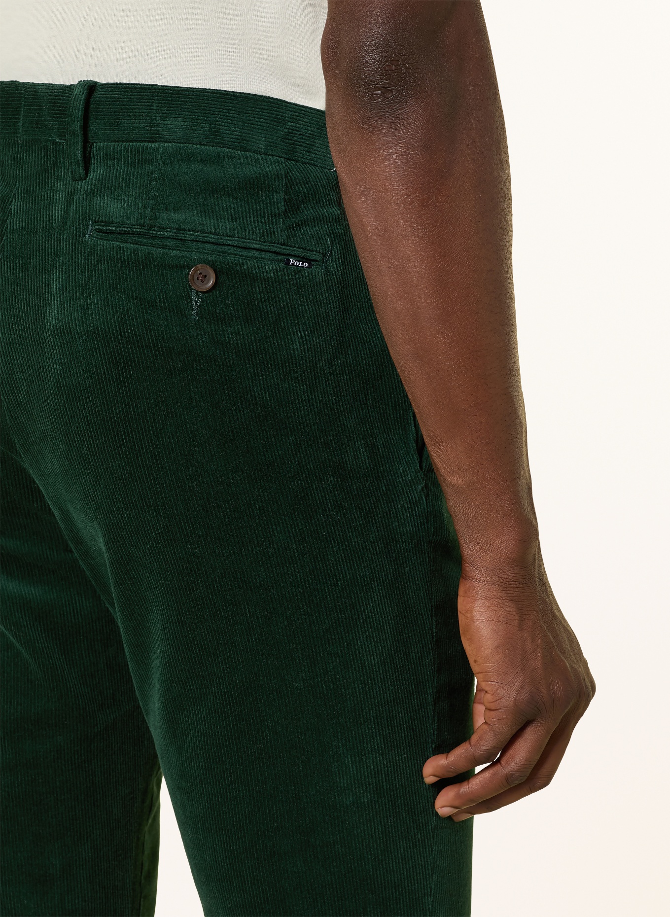 POLO RALPH LAUREN Cordhose Slim Fit: DUNKELGRÜN